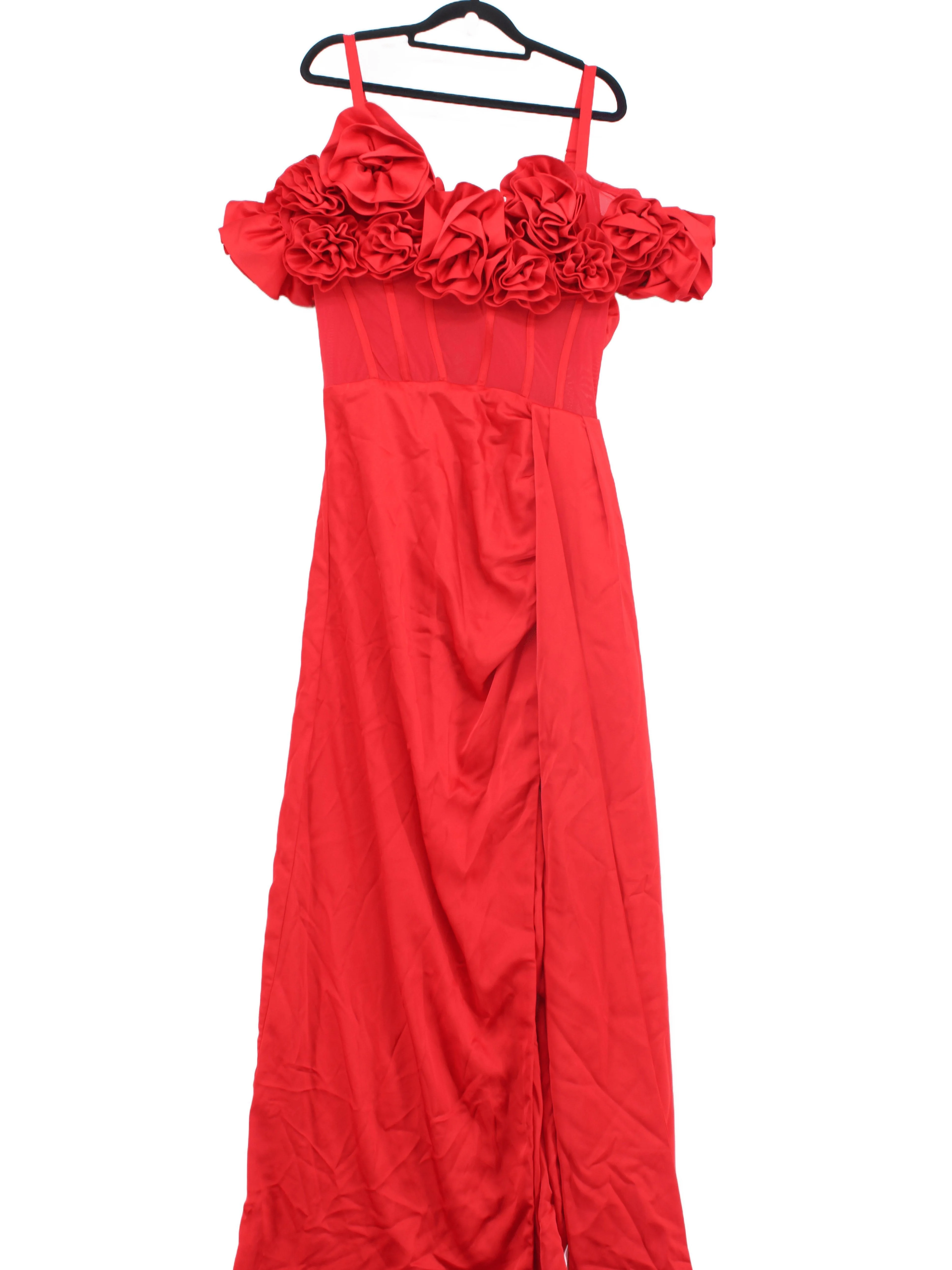 Karen Millen Maxi Dress UK14 in Red RRP £279