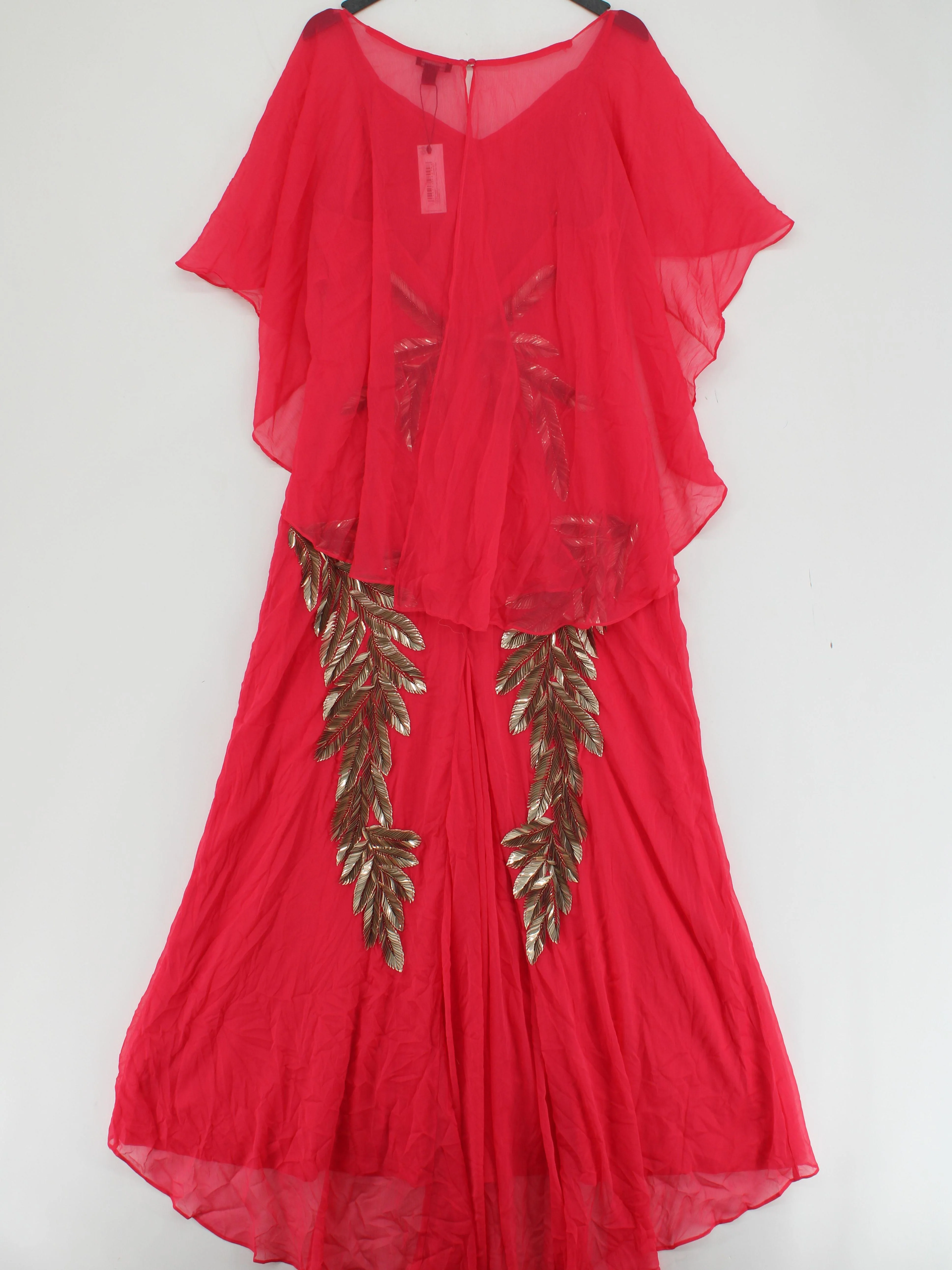 Karen Millen Maxi Dress UK14 in Red RRP £519 - Image 2