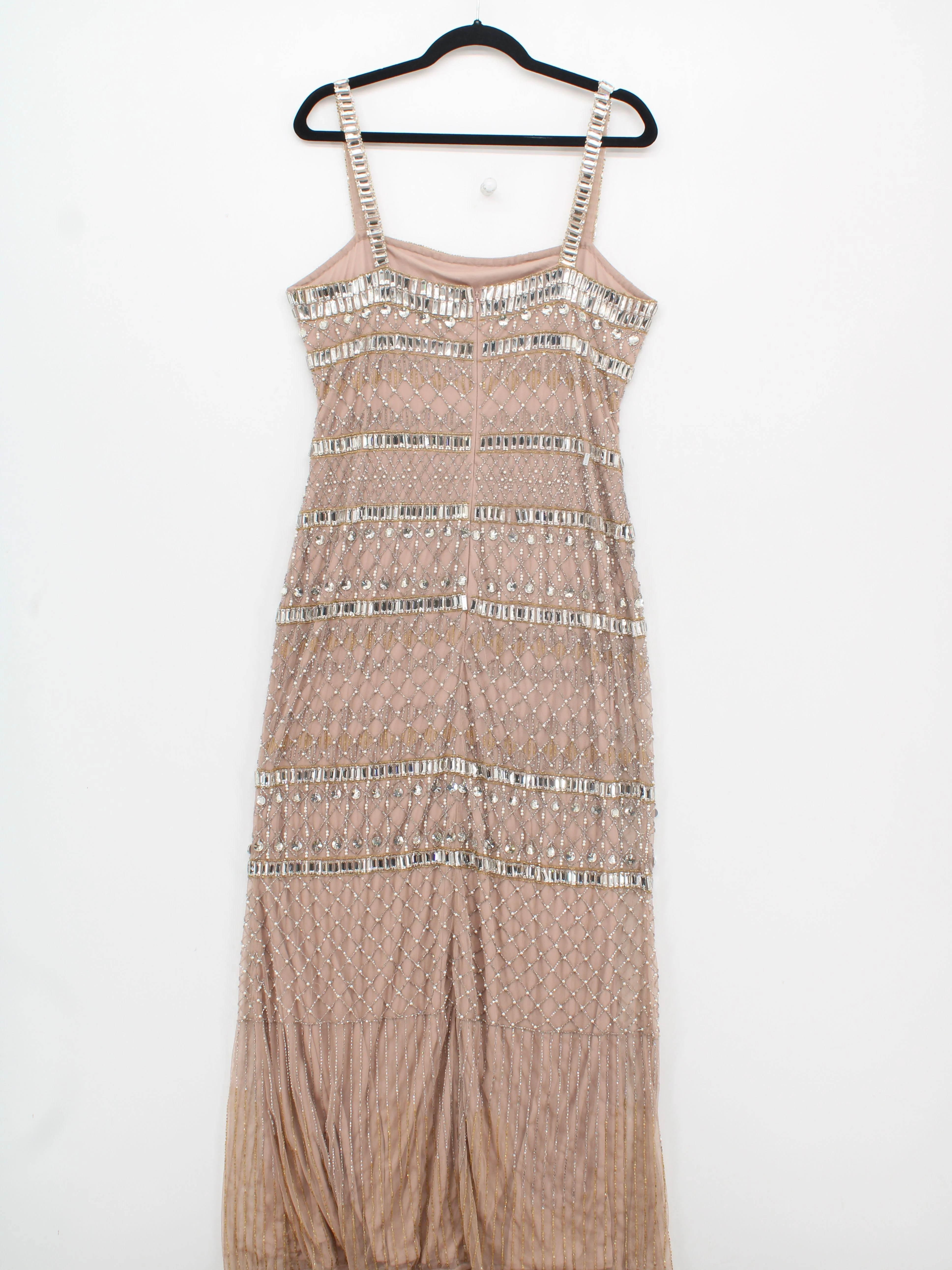 Karen Millen Maxi Dress UK14 in Tan RRP £439 - Image 2