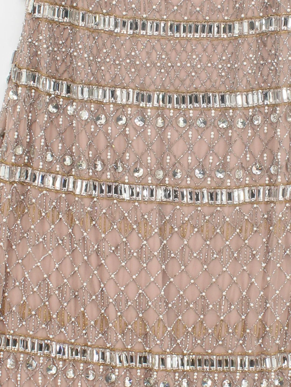 Karen Millen Maxi Dress UK14 in Tan RRP £439 - Image 3