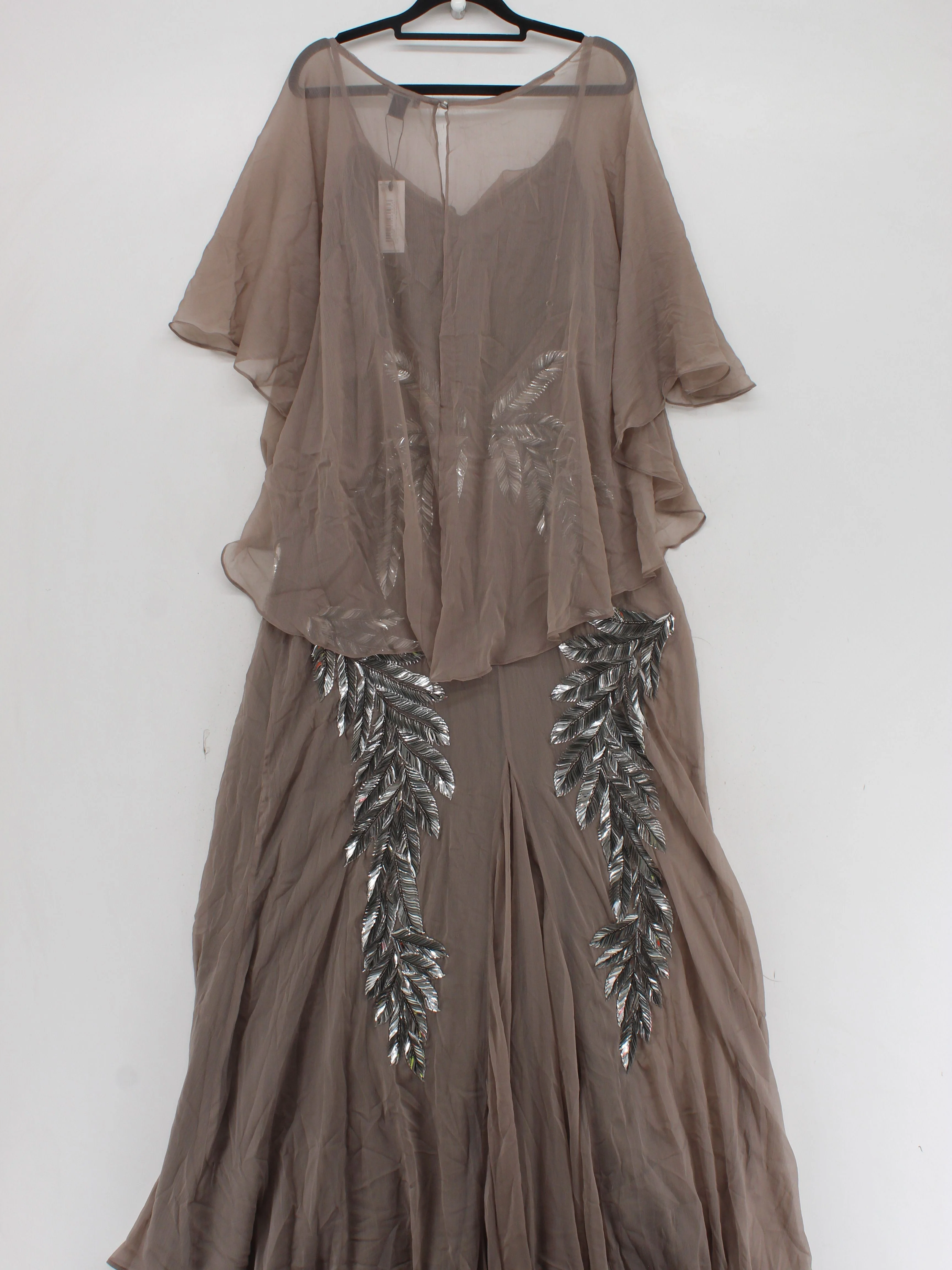 Karen Millen Maxi Dress UK14 in Tan RRP £519 - Image 2