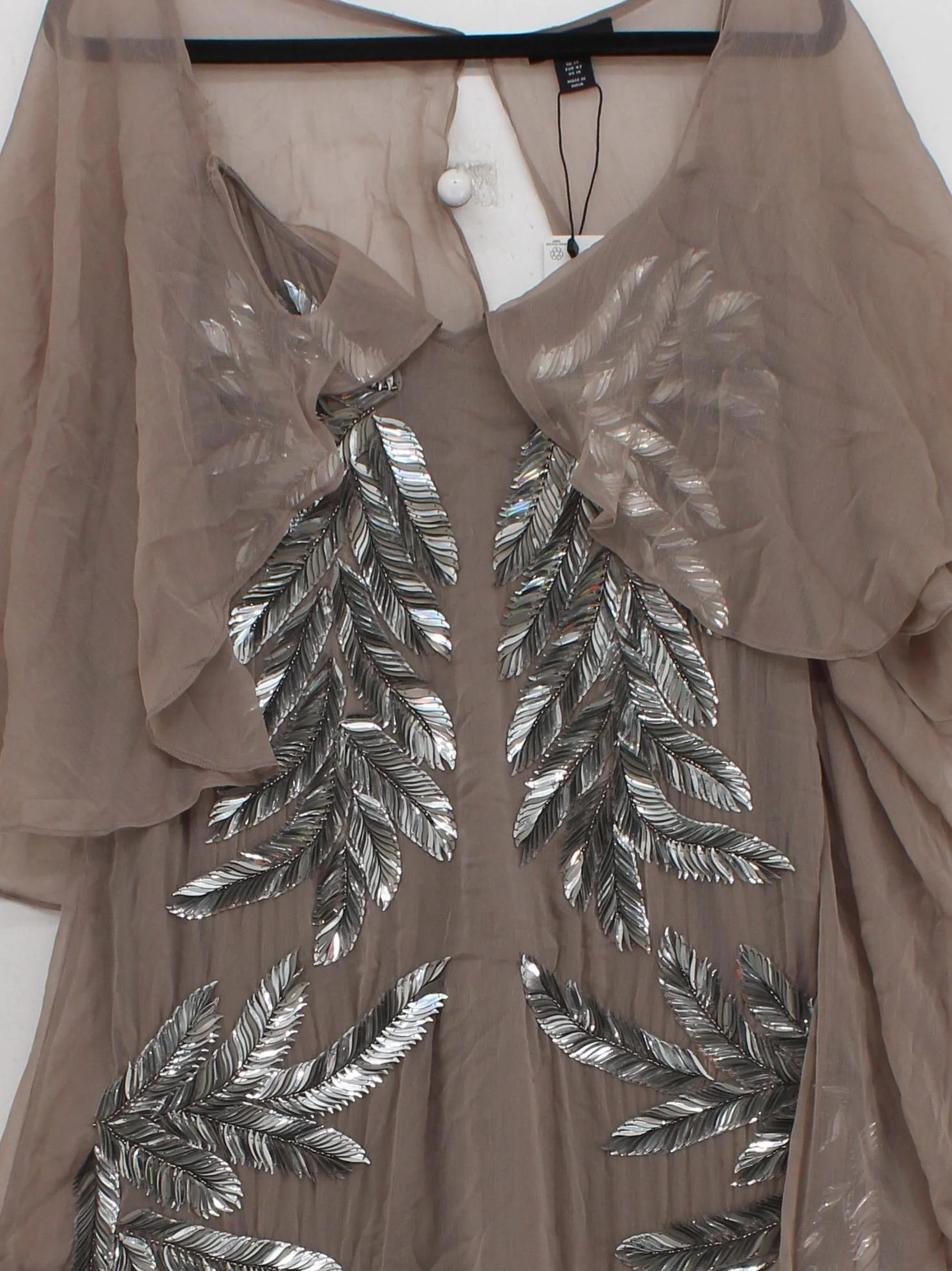 Karen Millen Maxi Dress UK14 in Tan RRP £519 - Image 3
