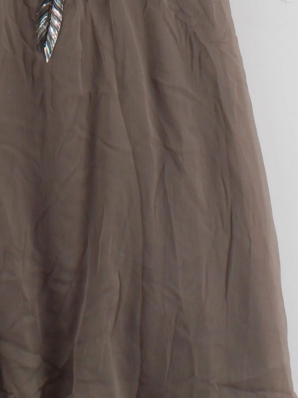 Karen Millen Maxi Dress UK14 in Tan RRP £519 - Image 4