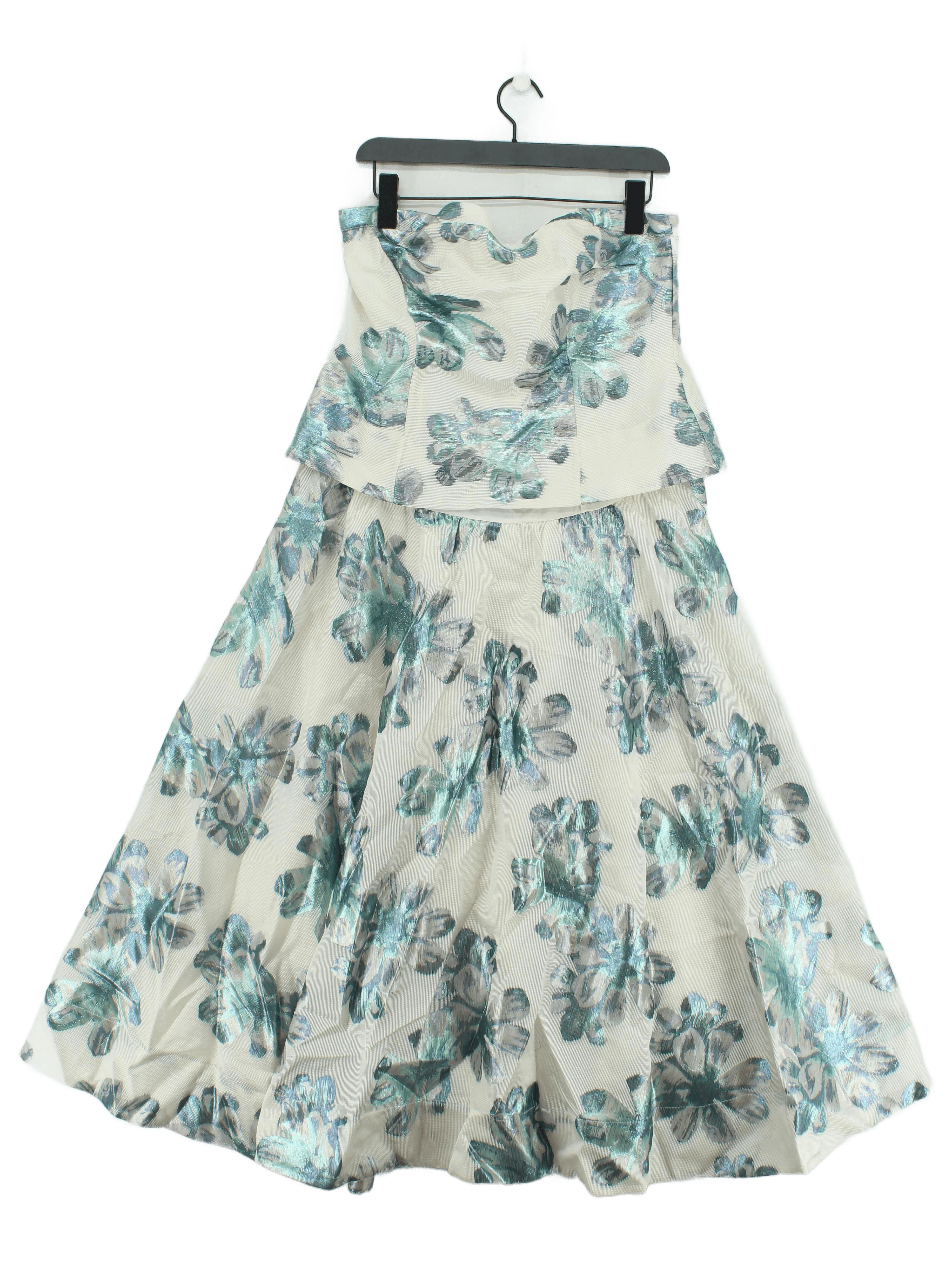 Karen Millen Maxi Dress UK14 in White RRP £259