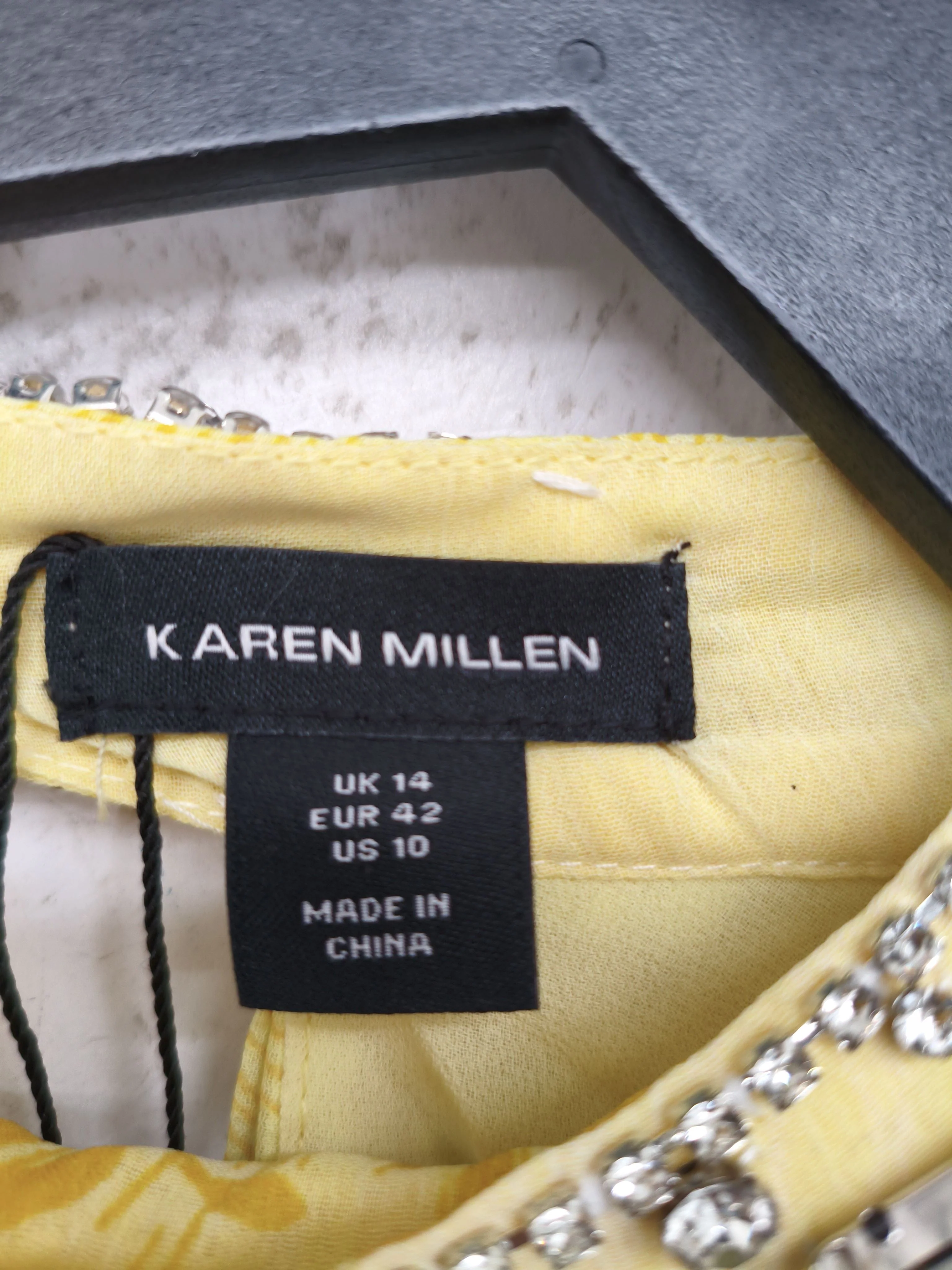 Karen Millen Maxi Dress UK14 in Yellow RRP £249 - Image 6
