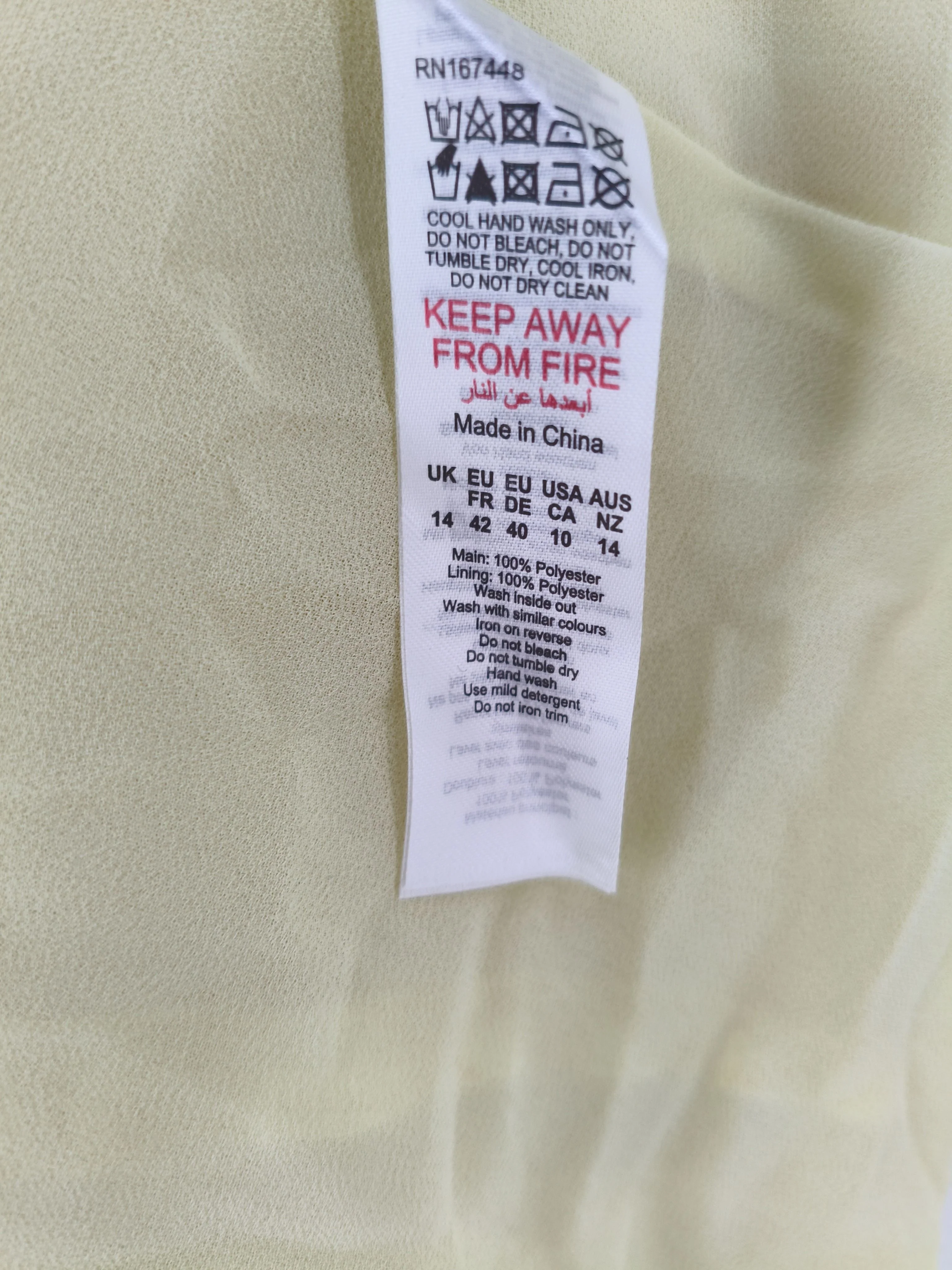 Karen Millen Maxi Dress UK14 in Yellow RRP £249 - Image 7