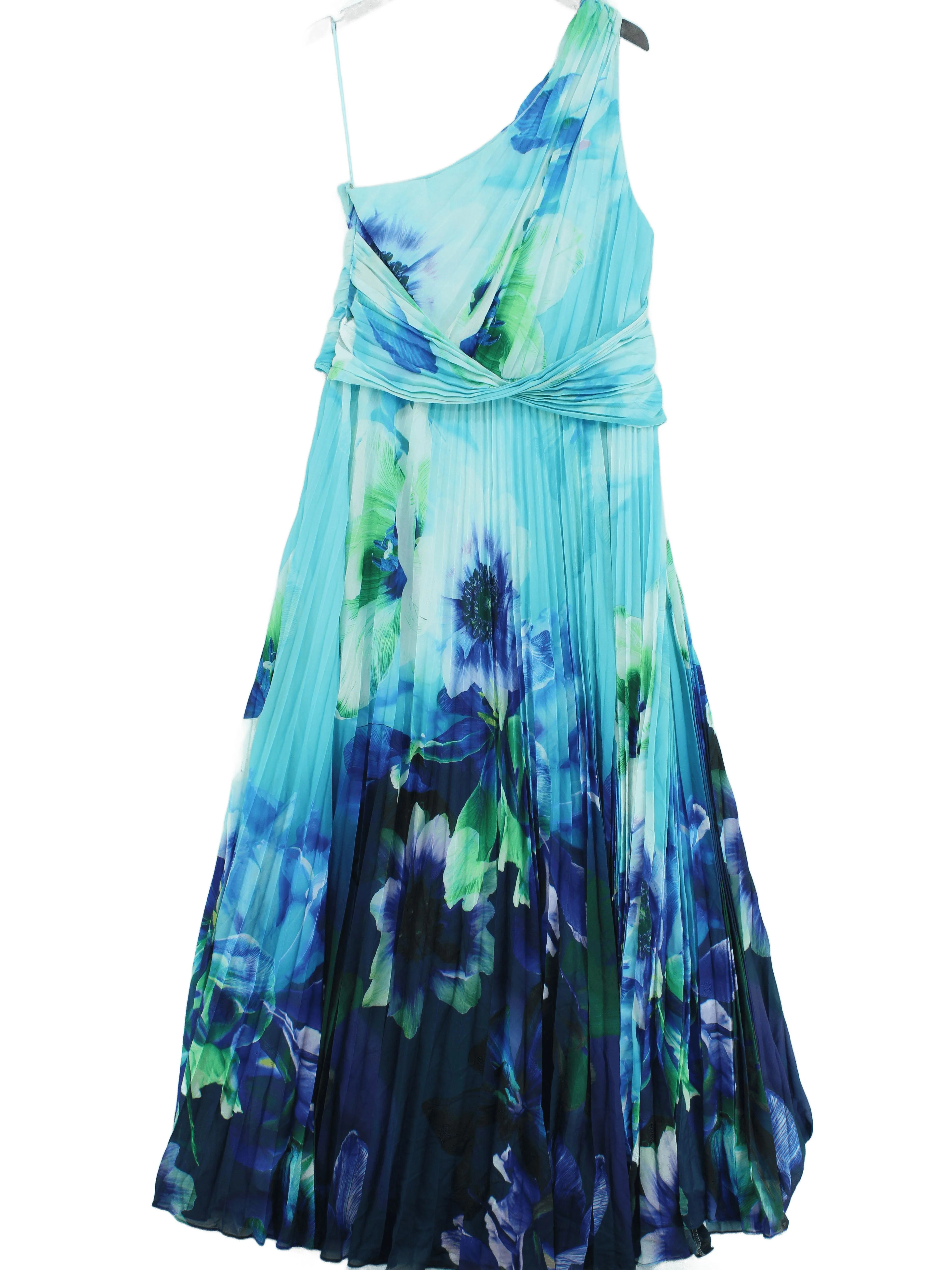 Karen Millen Maxi Dress UK16 in Blue RRP £209
