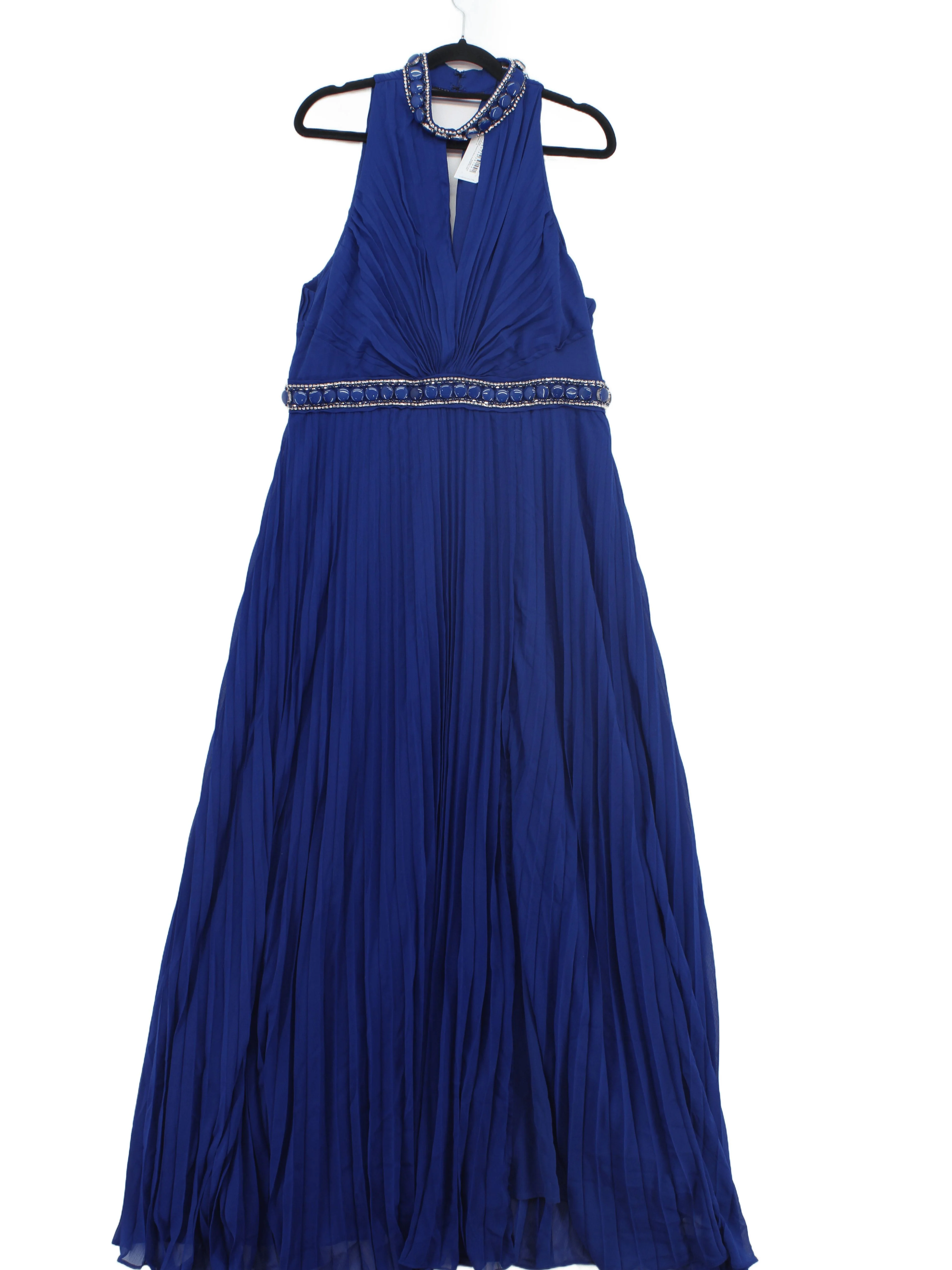 Karen Millen Maxi Dress UK16 in Blue RRP £239