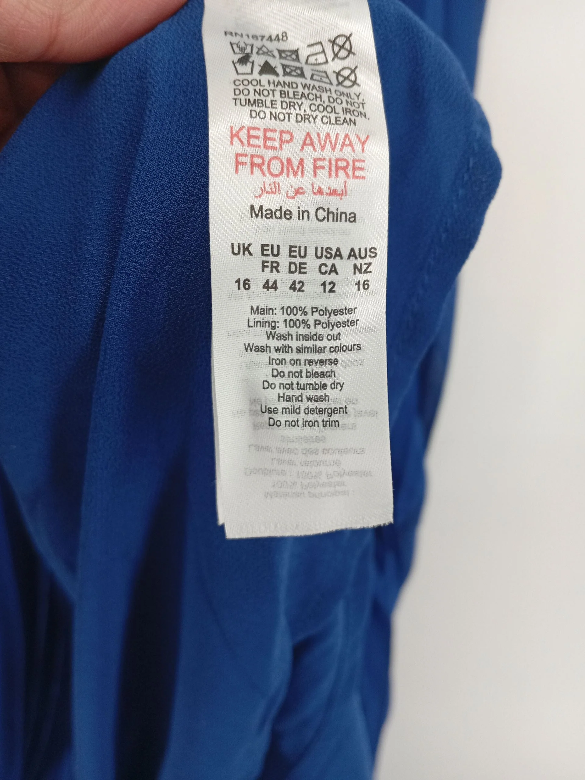 Karen Millen Maxi Dress UK16 in Blue RRP £239 - Image 7