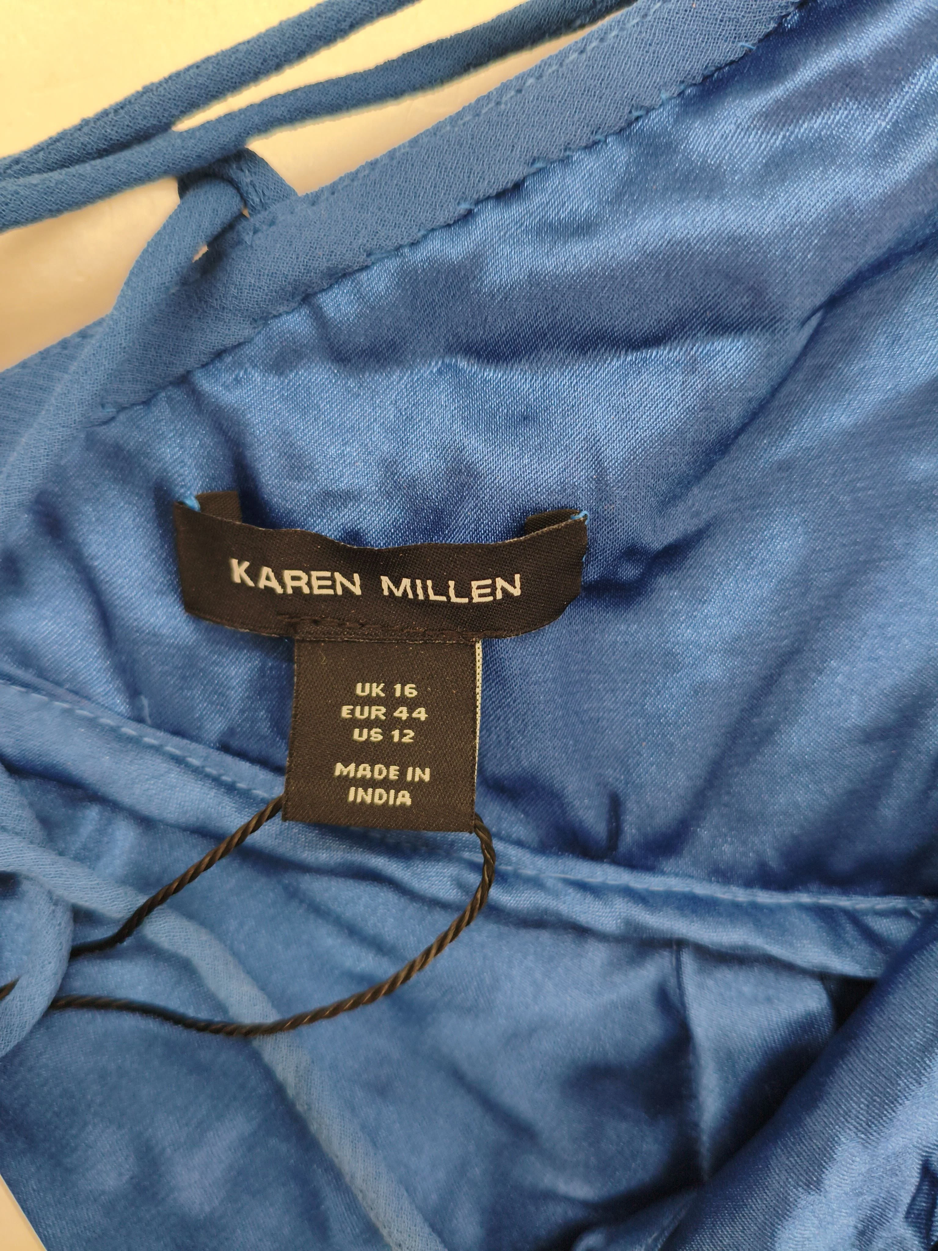 Karen Millen Maxi Dress UK16 in Blue RRP £389 - Image 5