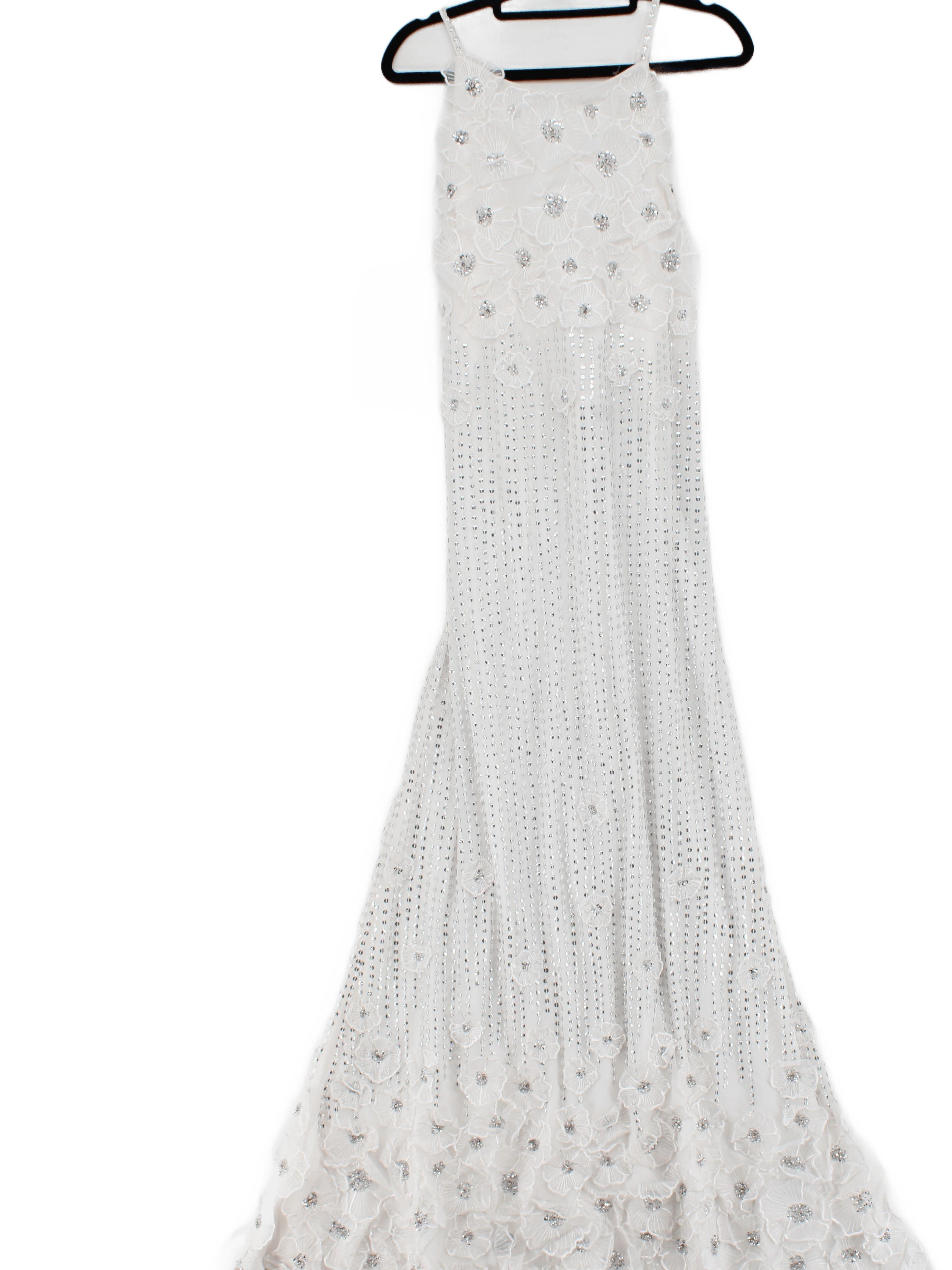 Karen Millen Maxi Dress UK16 in Cream RRP £479 - Image 2