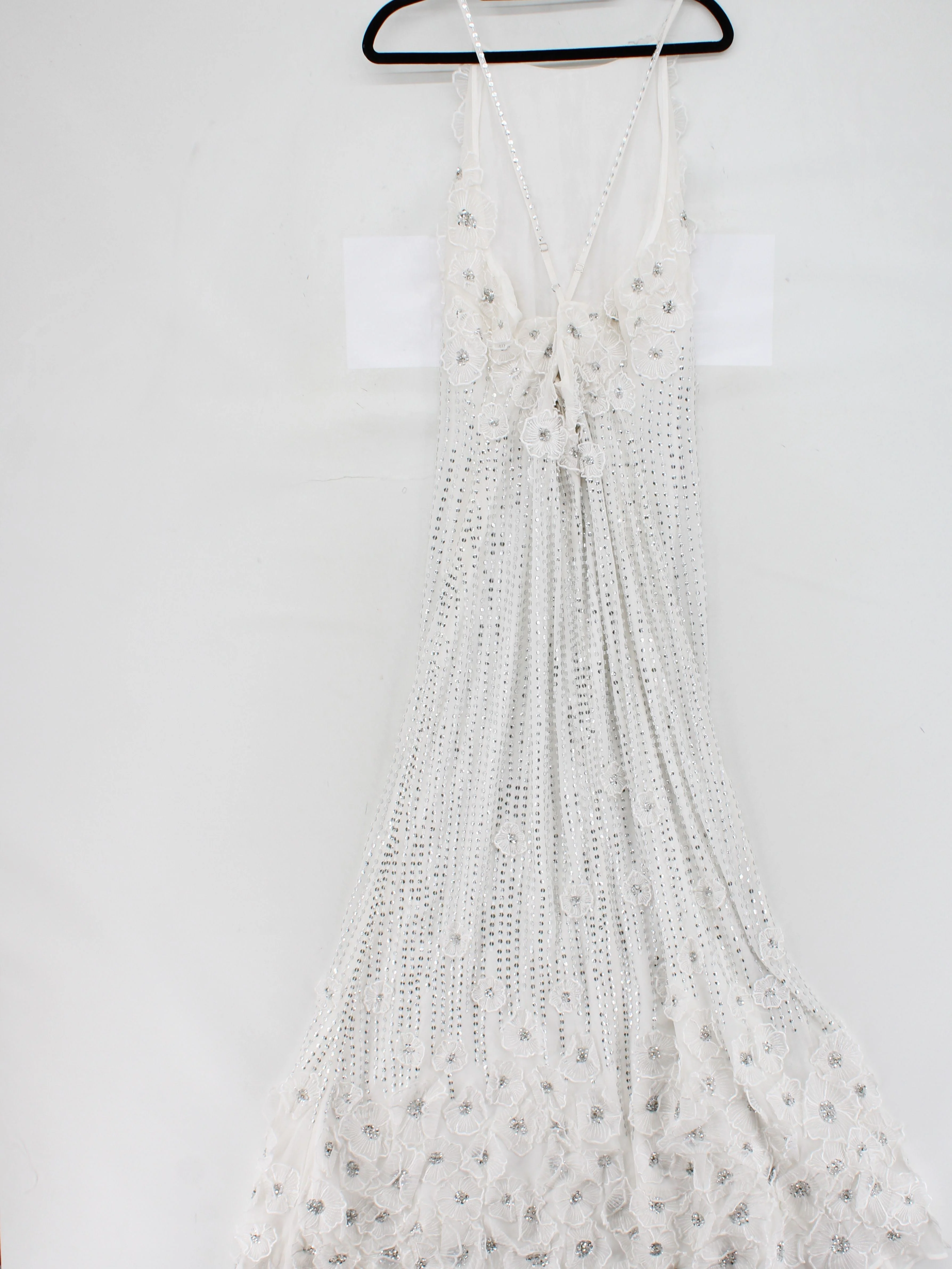 Karen Millen Maxi Dress UK16 in Cream RRP £479 - Image 3