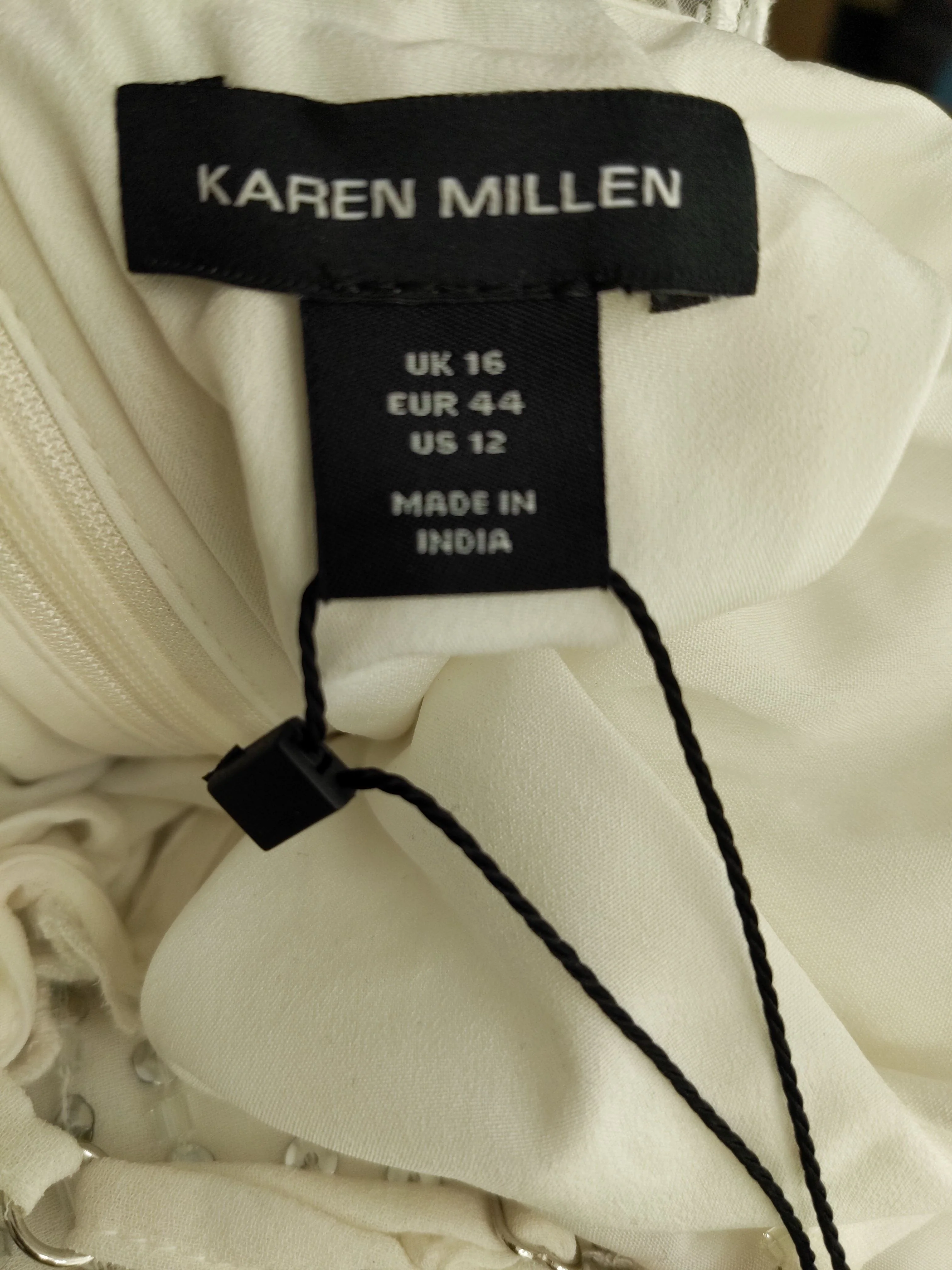 Karen Millen Maxi Dress UK16 in Cream RRP £479 - Image 6