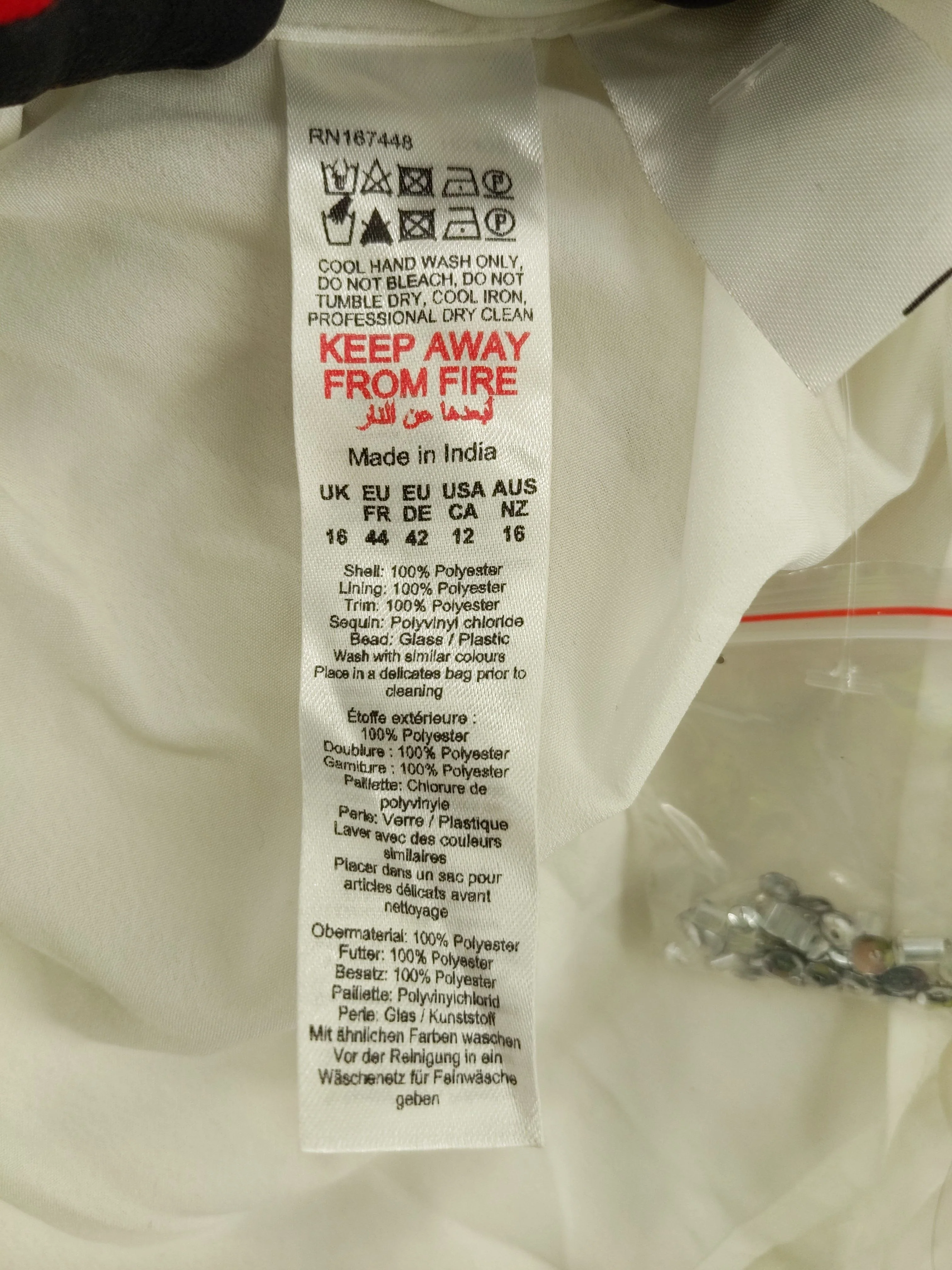 Karen Millen Maxi Dress UK16 in Cream RRP £479 - Image 7