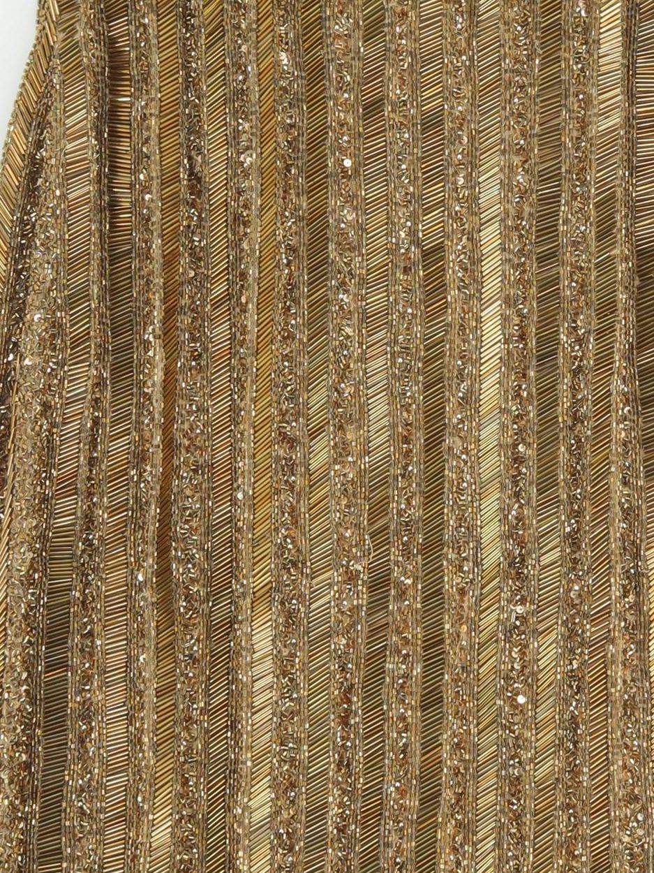 Karen Millen Maxi Dress UK16 in Gold RRP £409 - Image 3