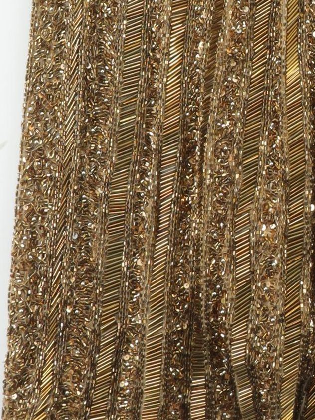 Karen Millen Maxi Dress UK16 in Gold RRP £409 - Image 4