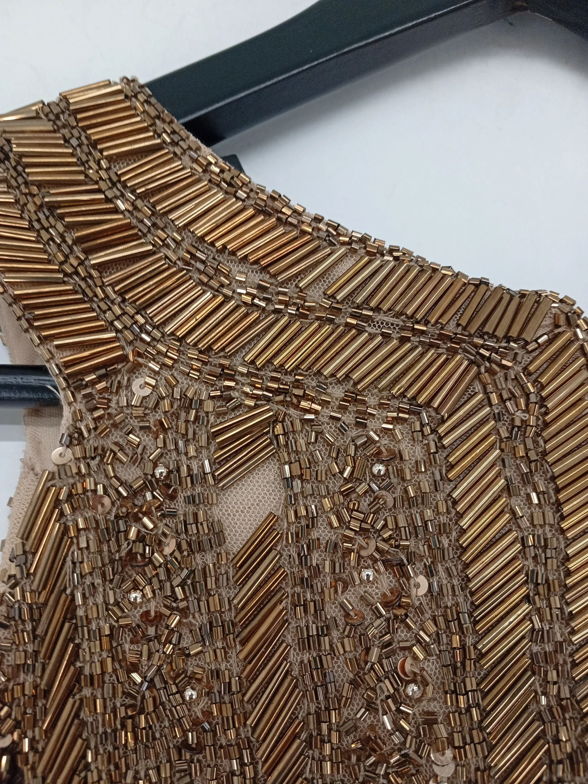 Karen Millen Maxi Dress UK16 in Gold RRP £409 - Image 5