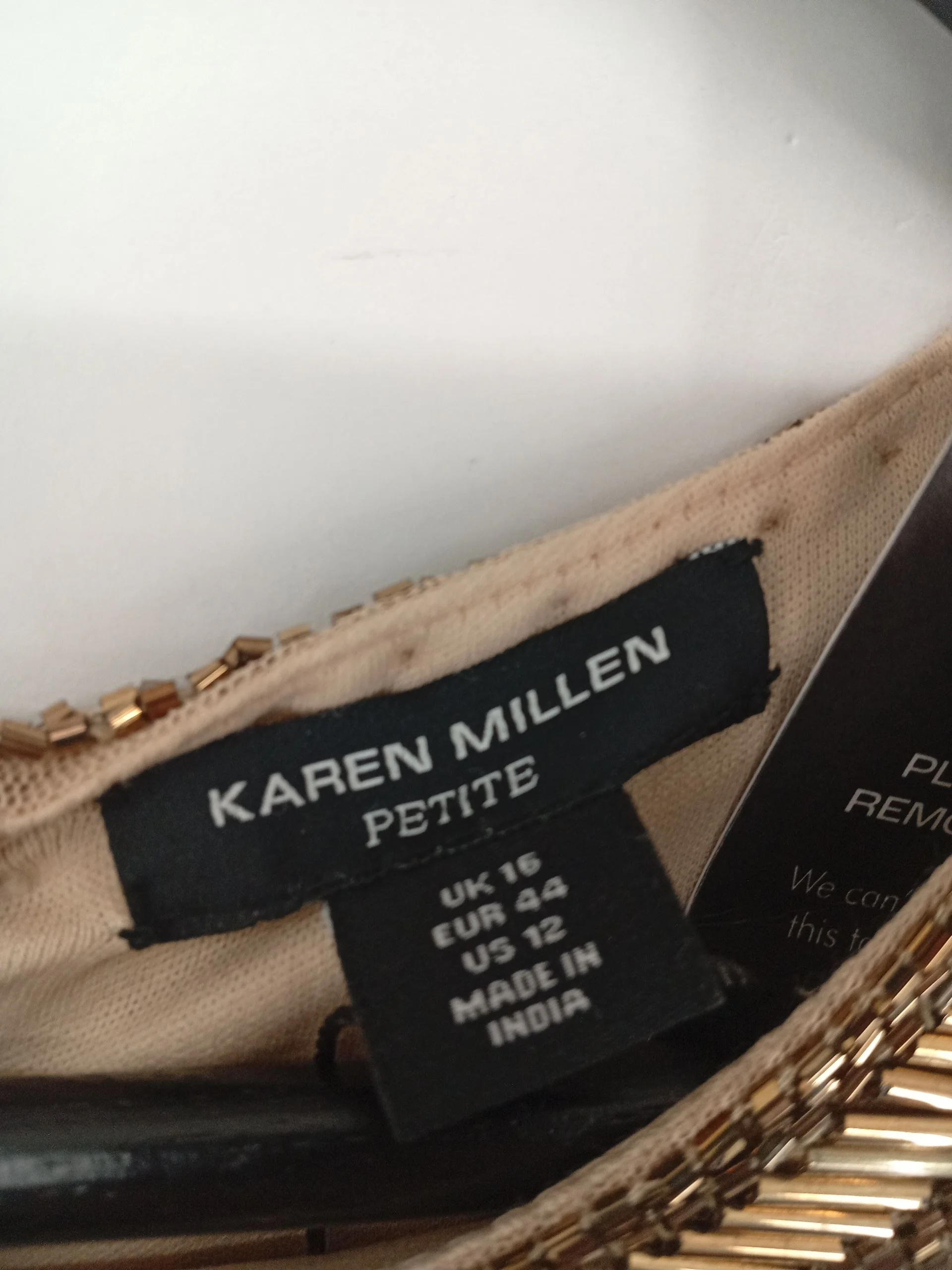 Karen Millen Maxi Dress UK16 in Gold RRP £409 - Image 6