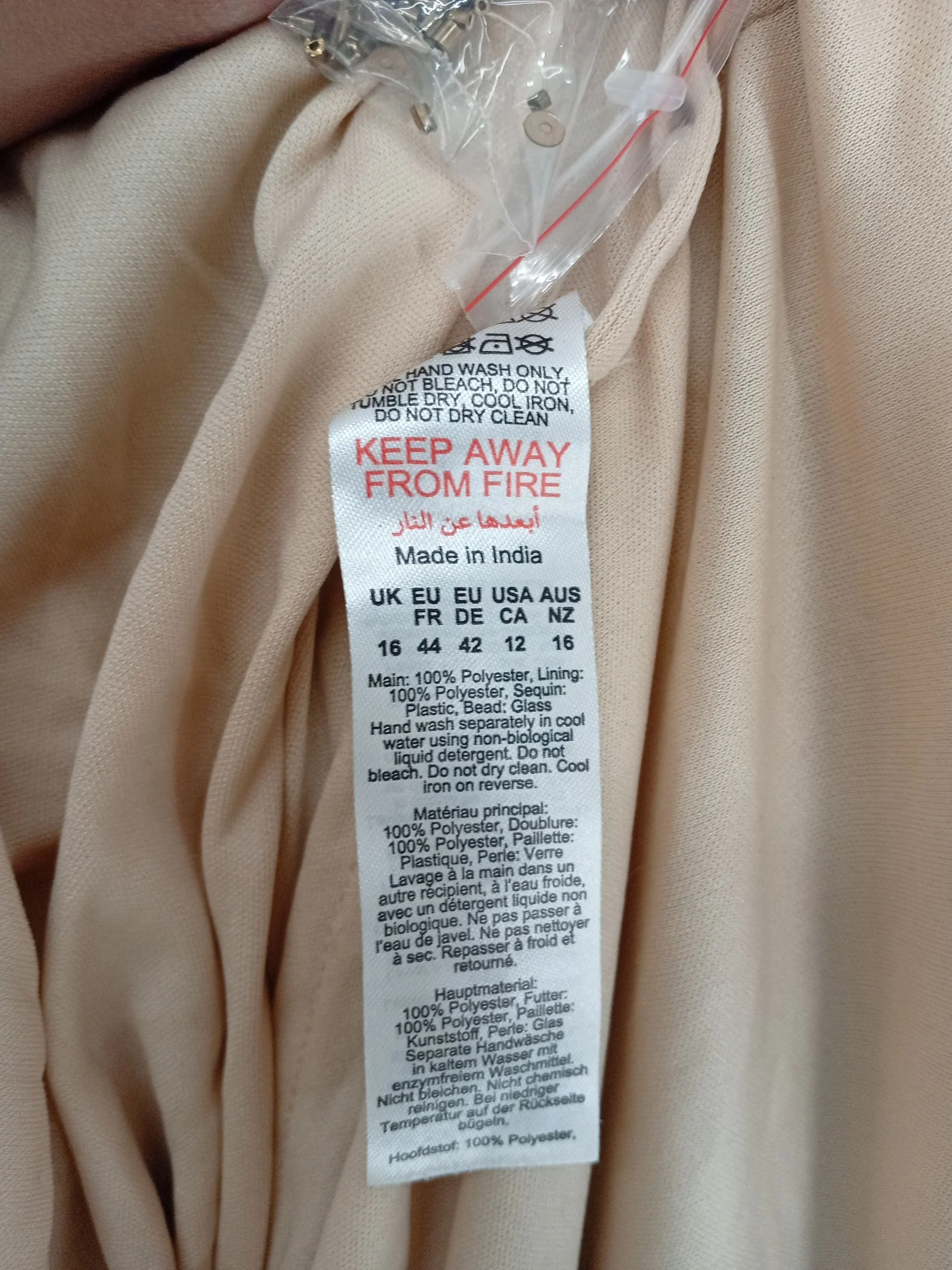 Karen Millen Maxi Dress UK16 in Gold RRP £409 - Image 7