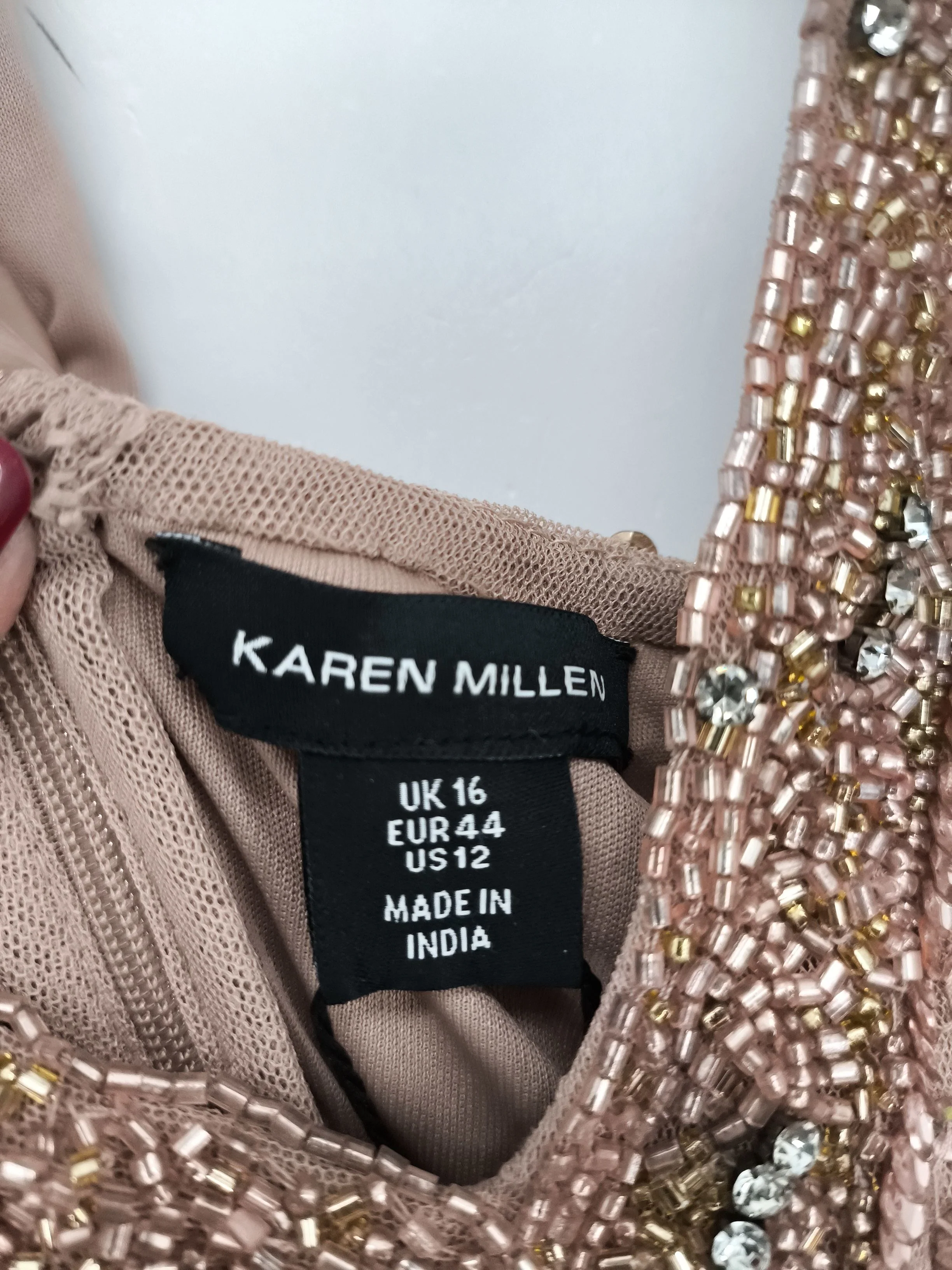 Karen Millen Maxi Dress UK16 in Pink RRP £429 - Image 5