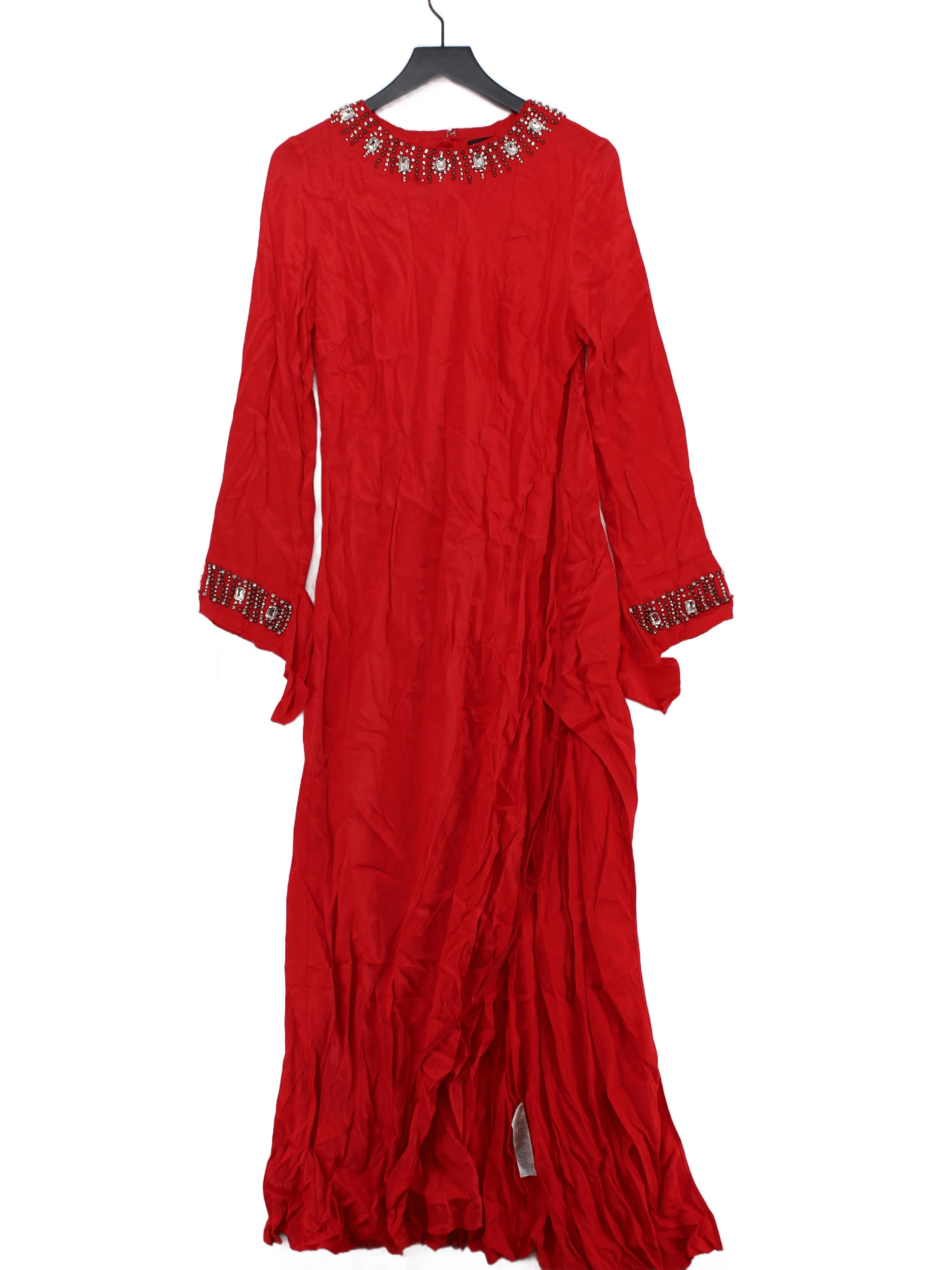 Karen Millen Maxi Dress UK16 in Red RRP £229