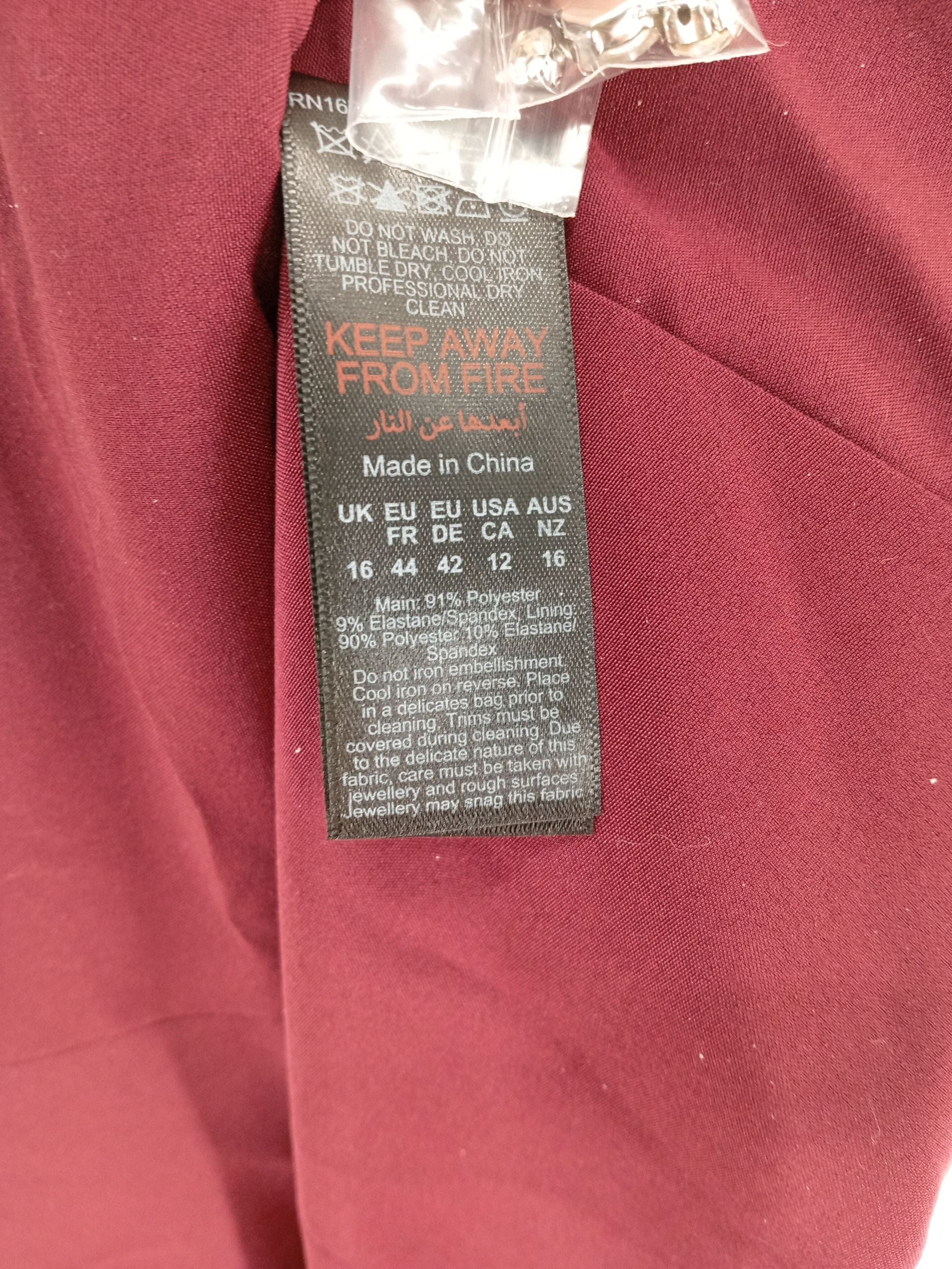 Karen Millen Maxi Dress UK16 in Red RRP £339 - Image 7