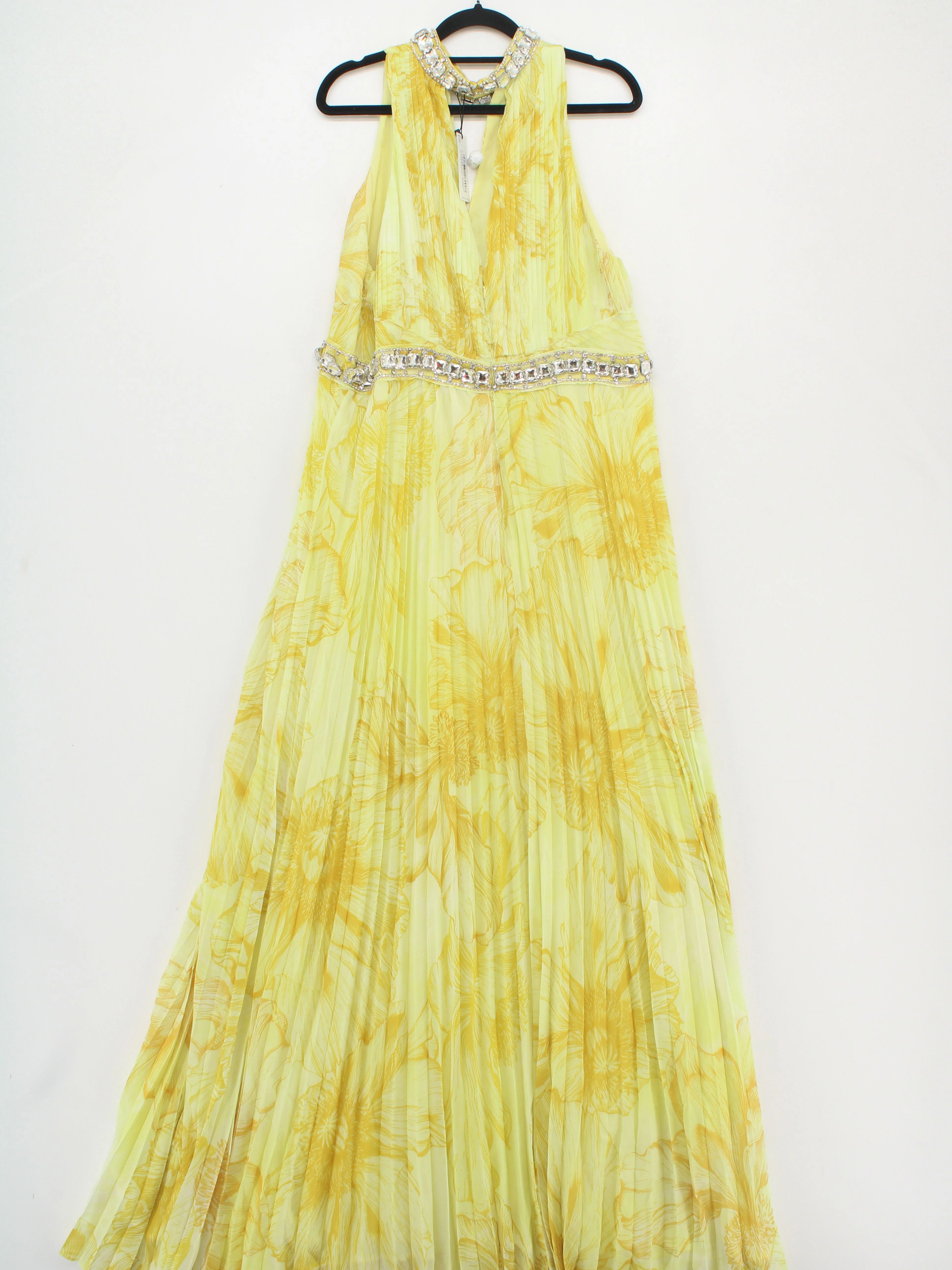 Karen Millen Maxi Dress UK16 in Yellow RRP £249 - Image 2