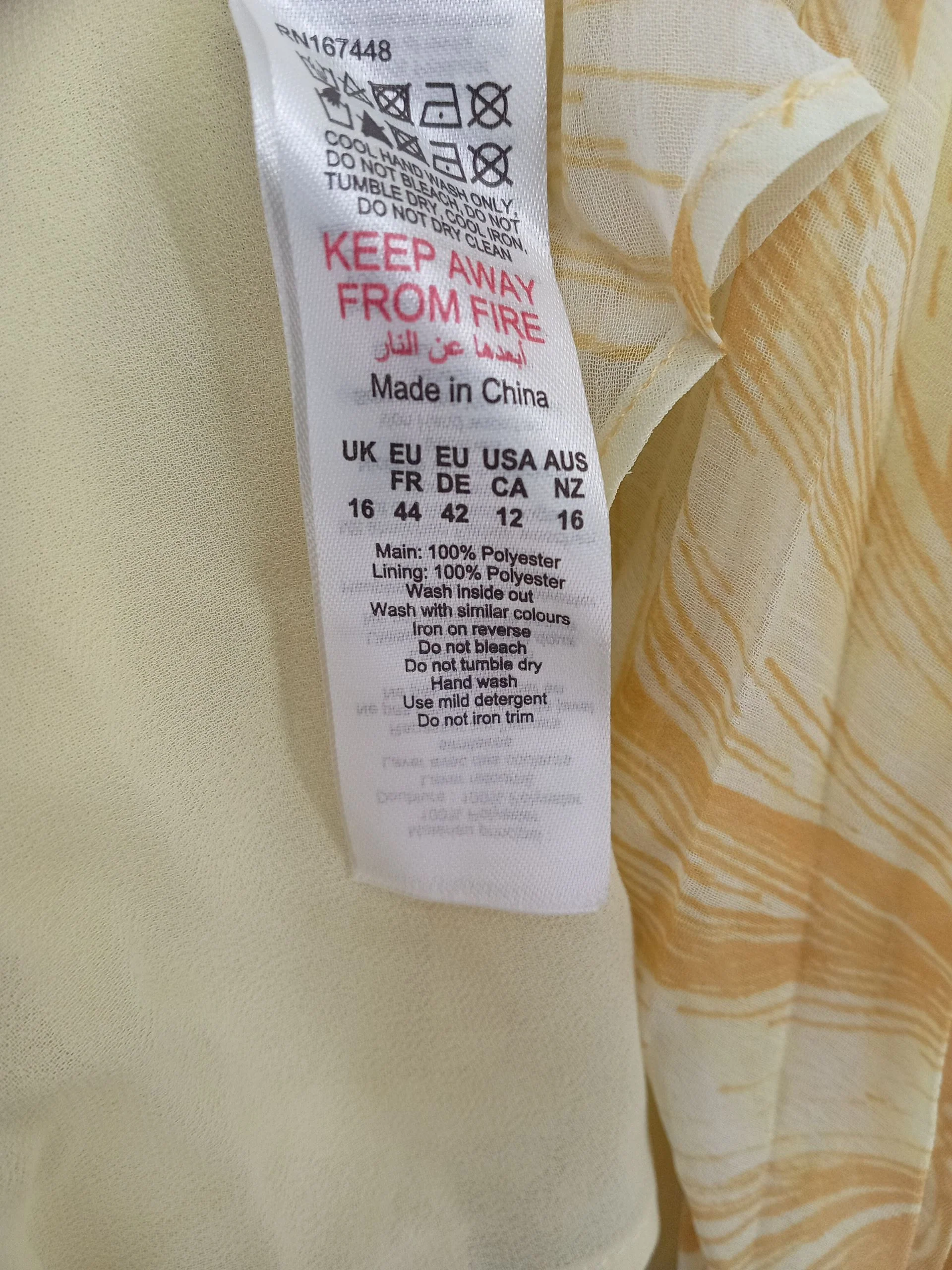 Karen Millen Maxi Dress UK16 in Yellow RRP £249 - Image 7