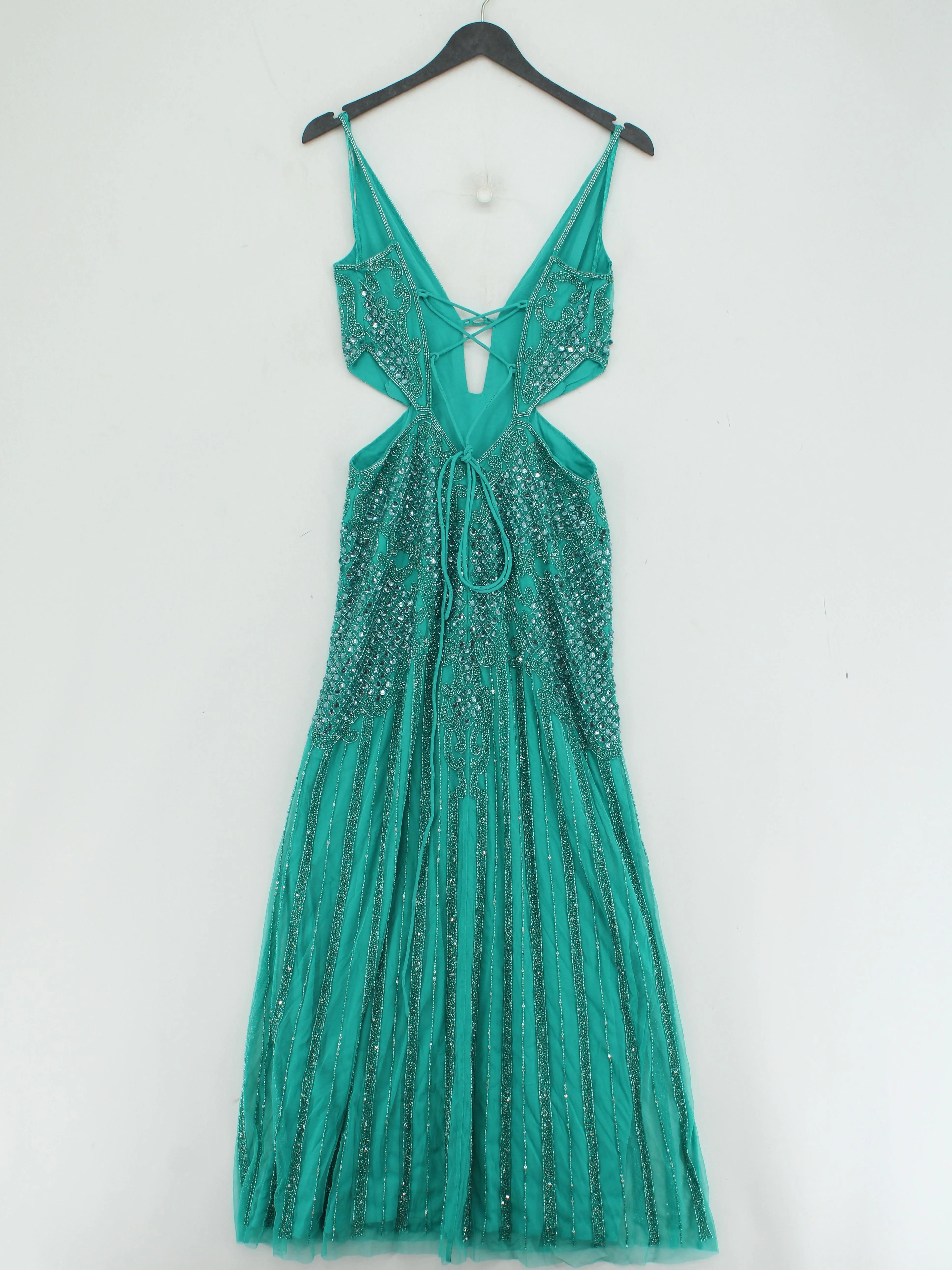 Karen Millen Maxi Dress UK6 in Green RRP £369 - Image 2