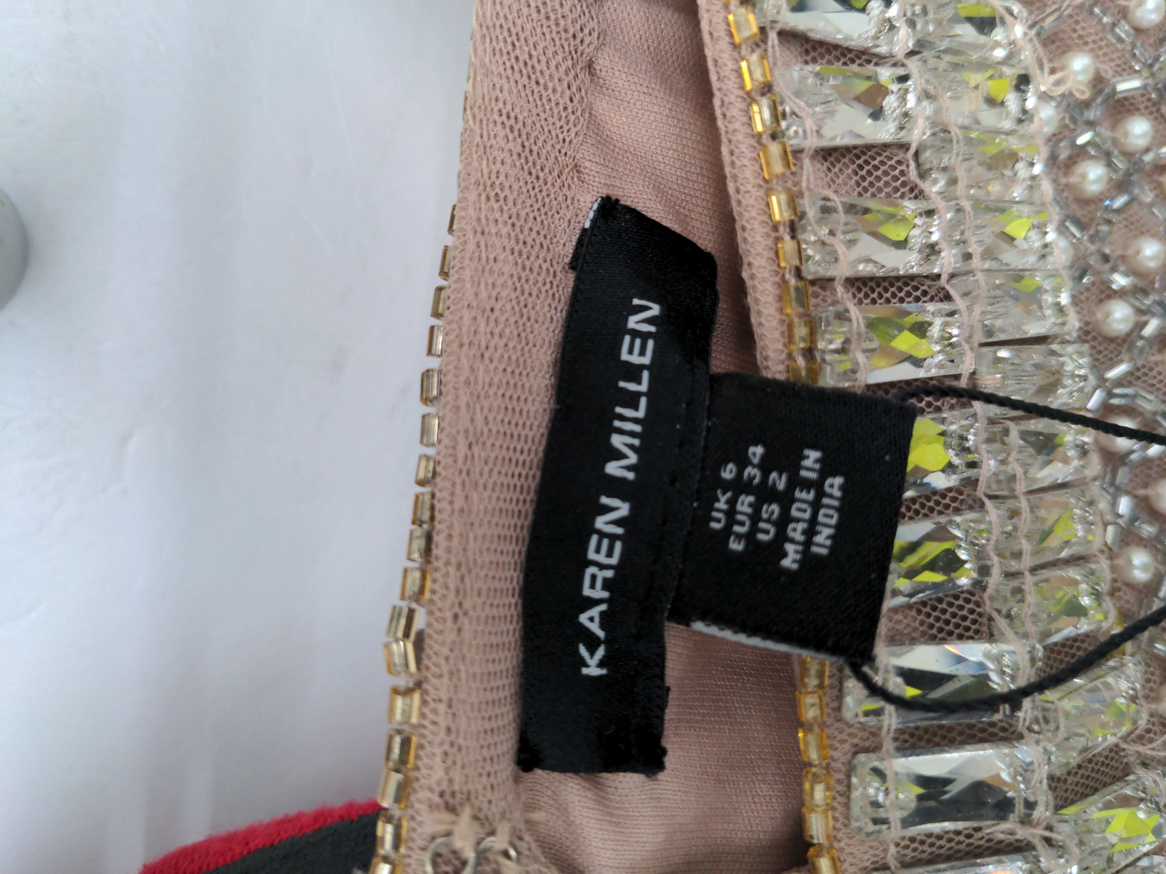 Karen Millen Maxi Dress UK6 in Tan RRP £439 - Image 5