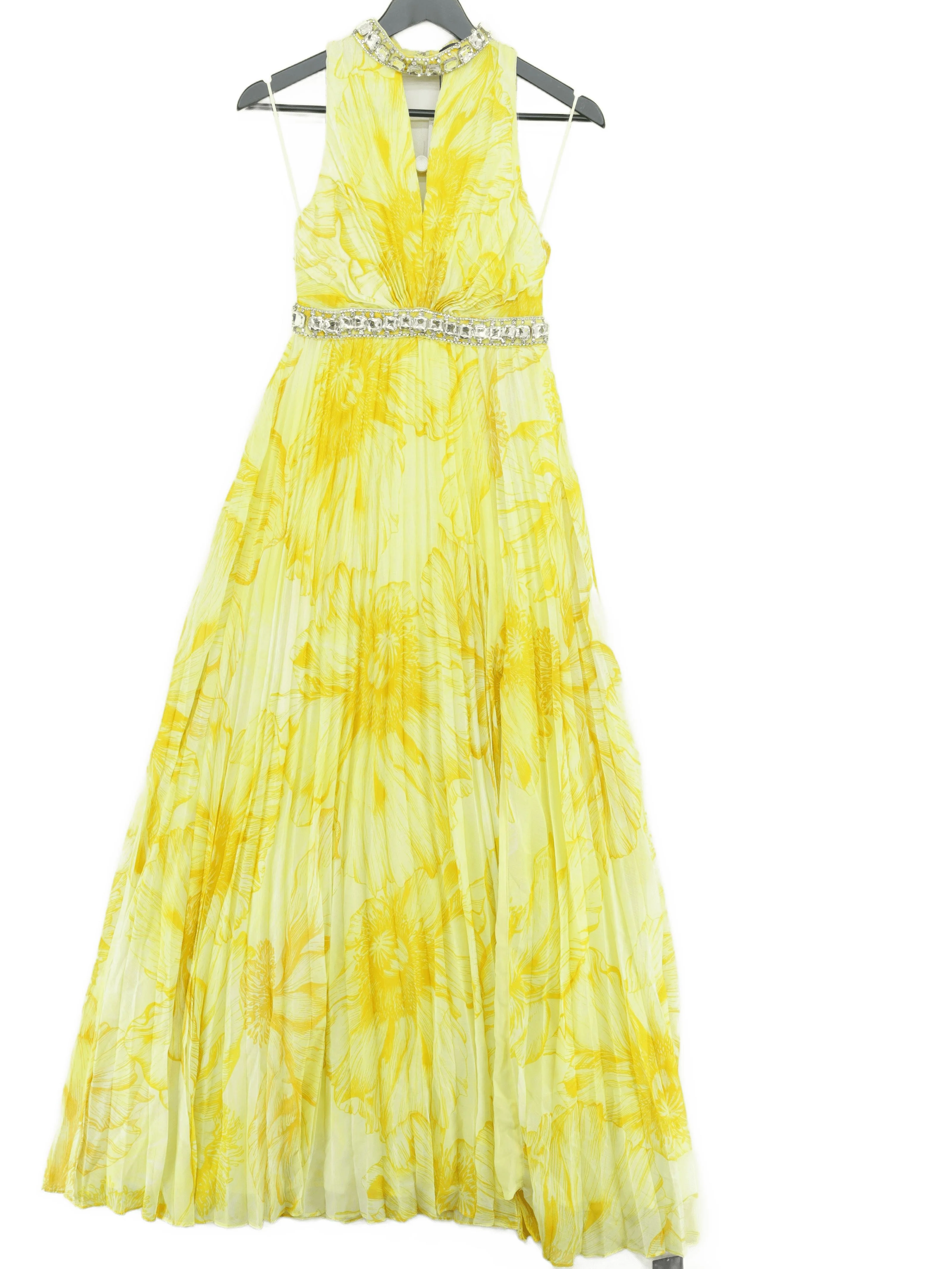 Karen Millen Maxi Dress UK6 in Yellow RRP £239