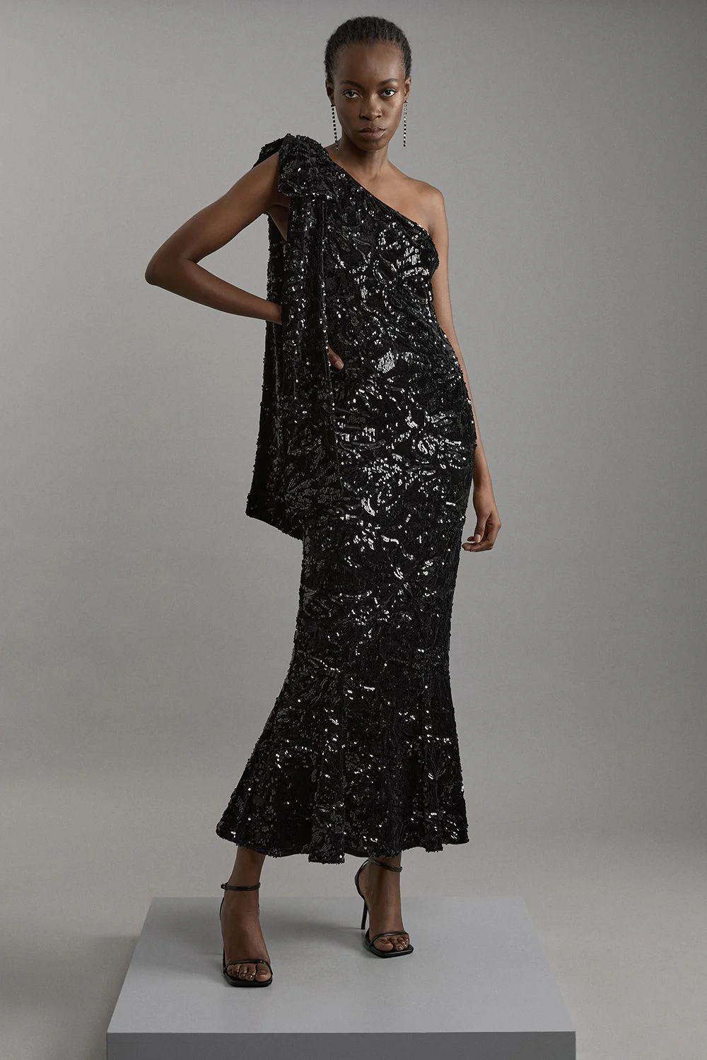 Karen Millen Maxi Dress UK8 in Black RRP £139