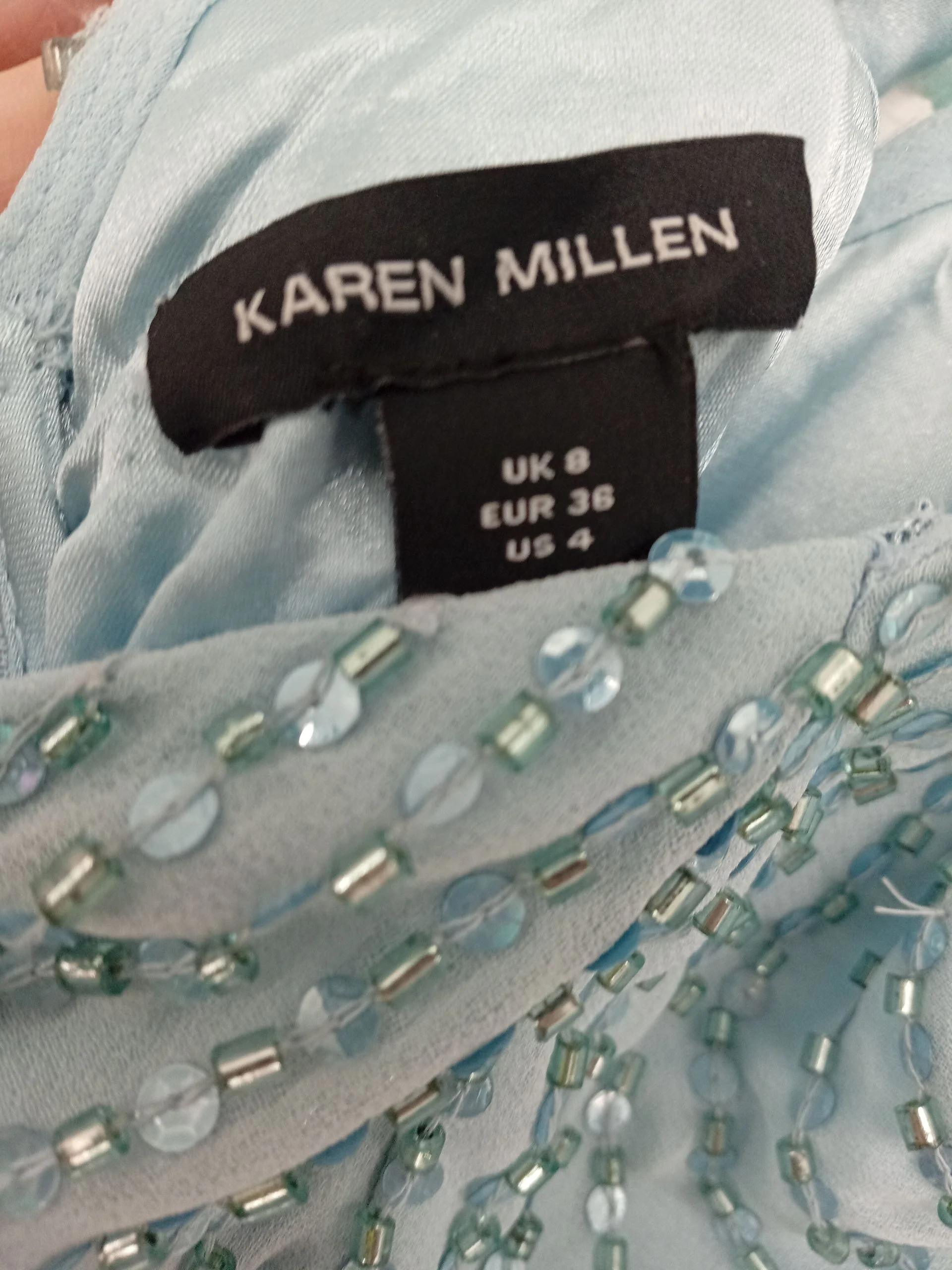 Karen Millen Maxi Dress UK8 in Blue RRP £549 - Image 6