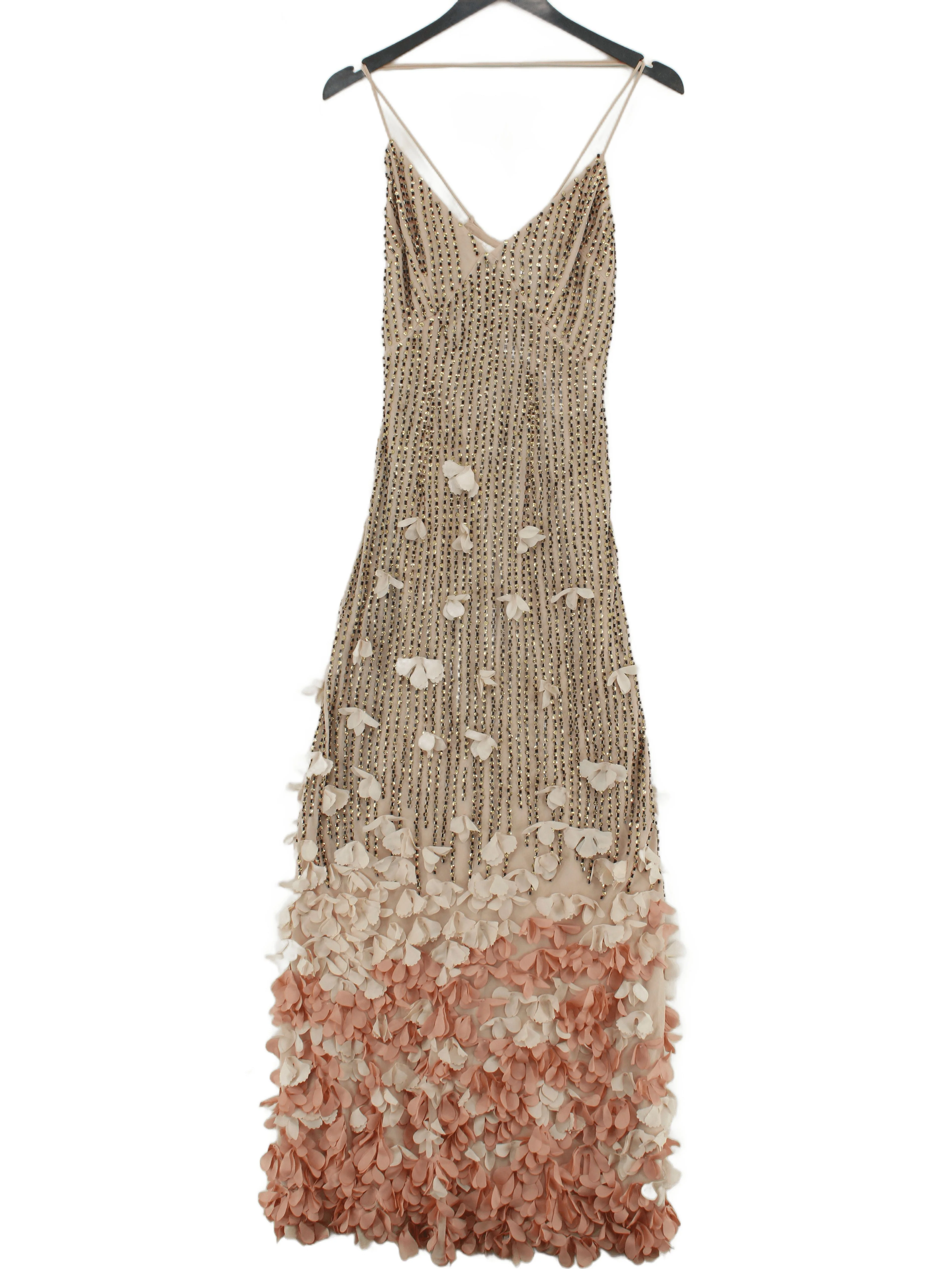 Karen Millen Maxi Dress UK8 in Cream RRP £389
