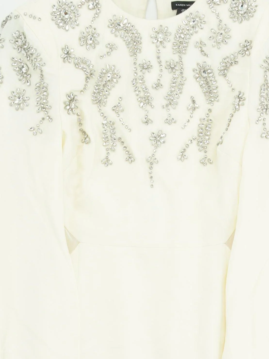 Karen Millen Maxi Dress UK8 in Cream RRP £429 - Image 3