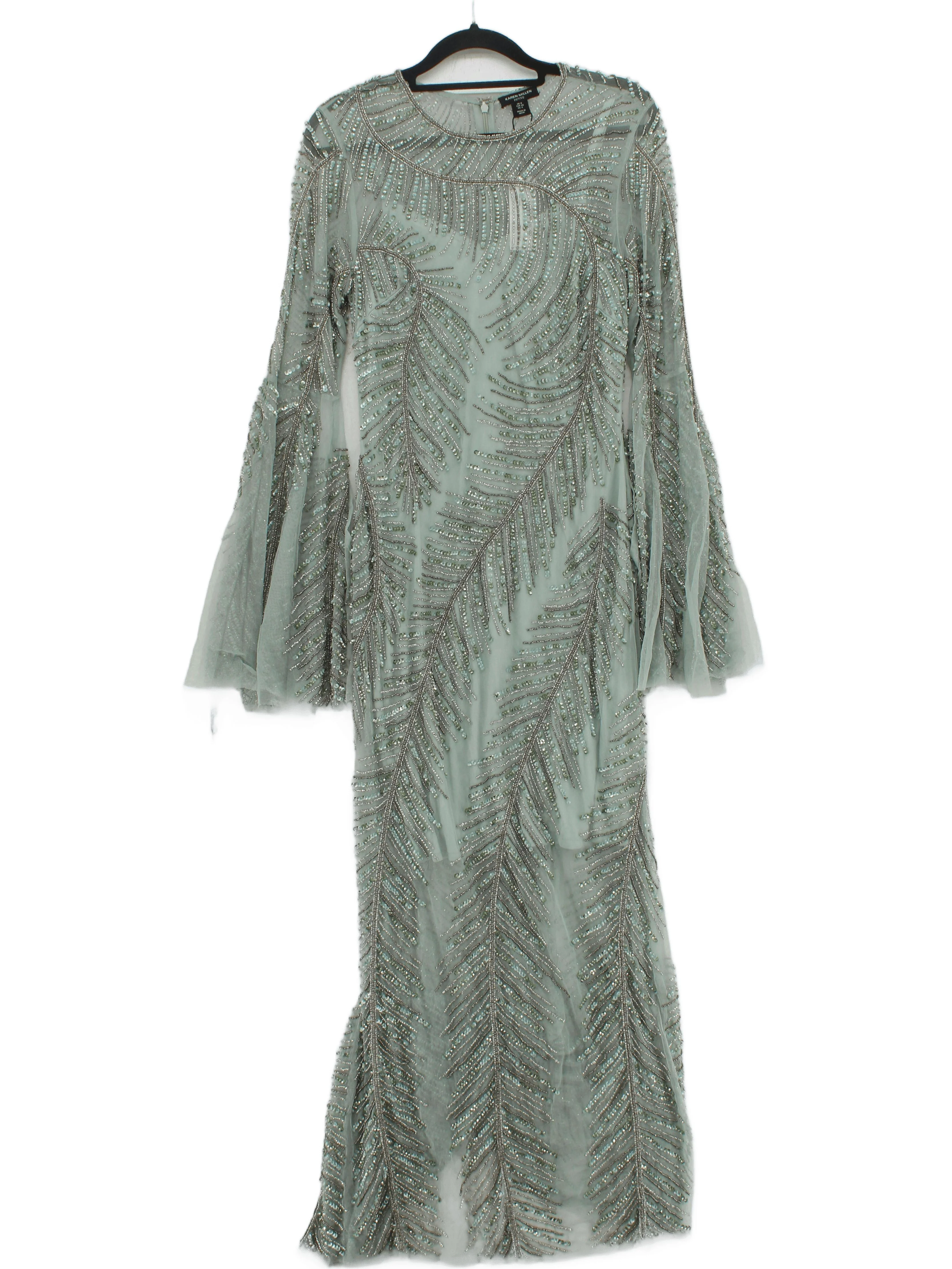 Karen Millen Maxi Dress UK8 in Green RRP £369