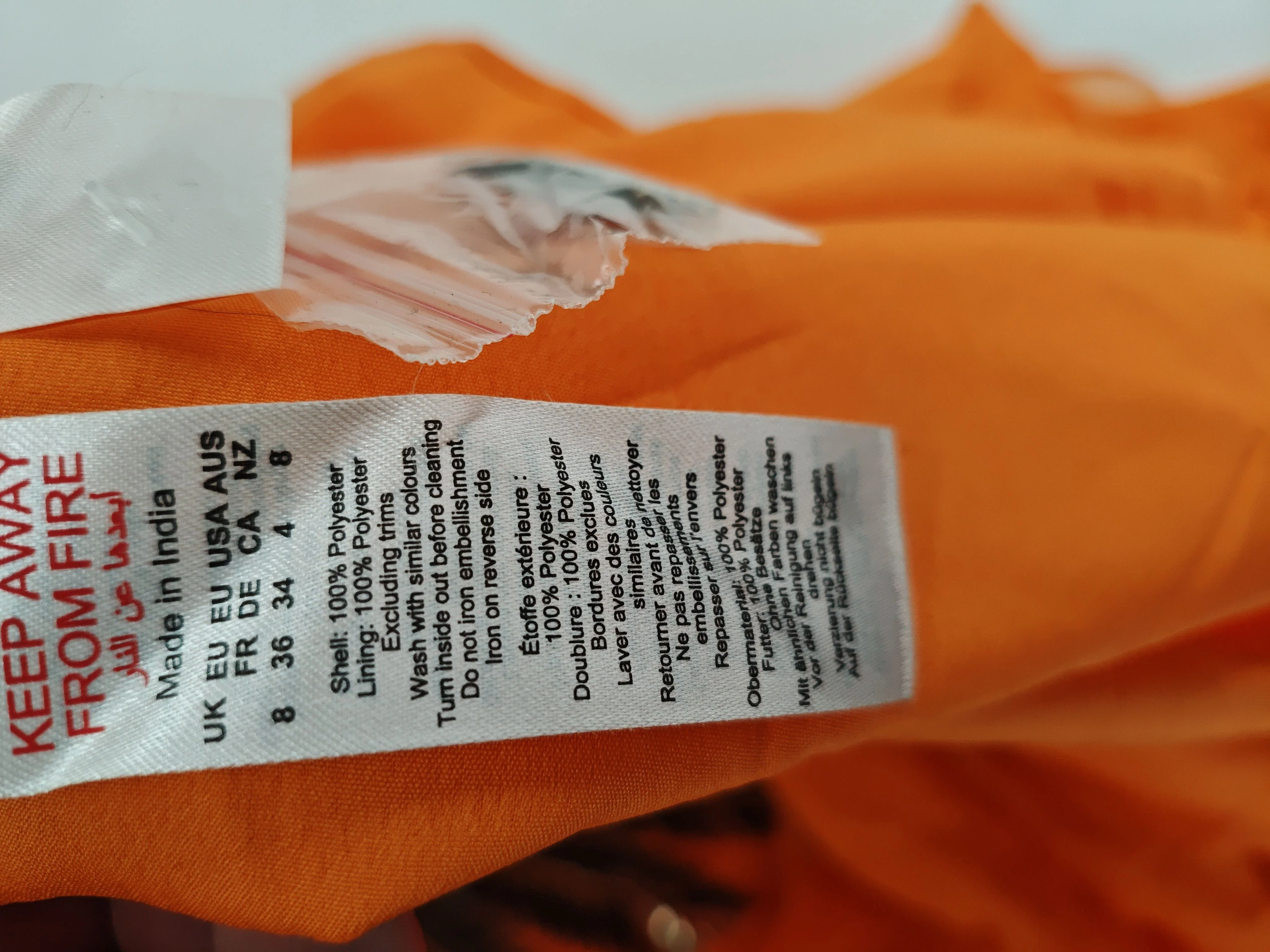 Karen Millen Maxi Dress UK8 in Orange RRP £459 - Image 7