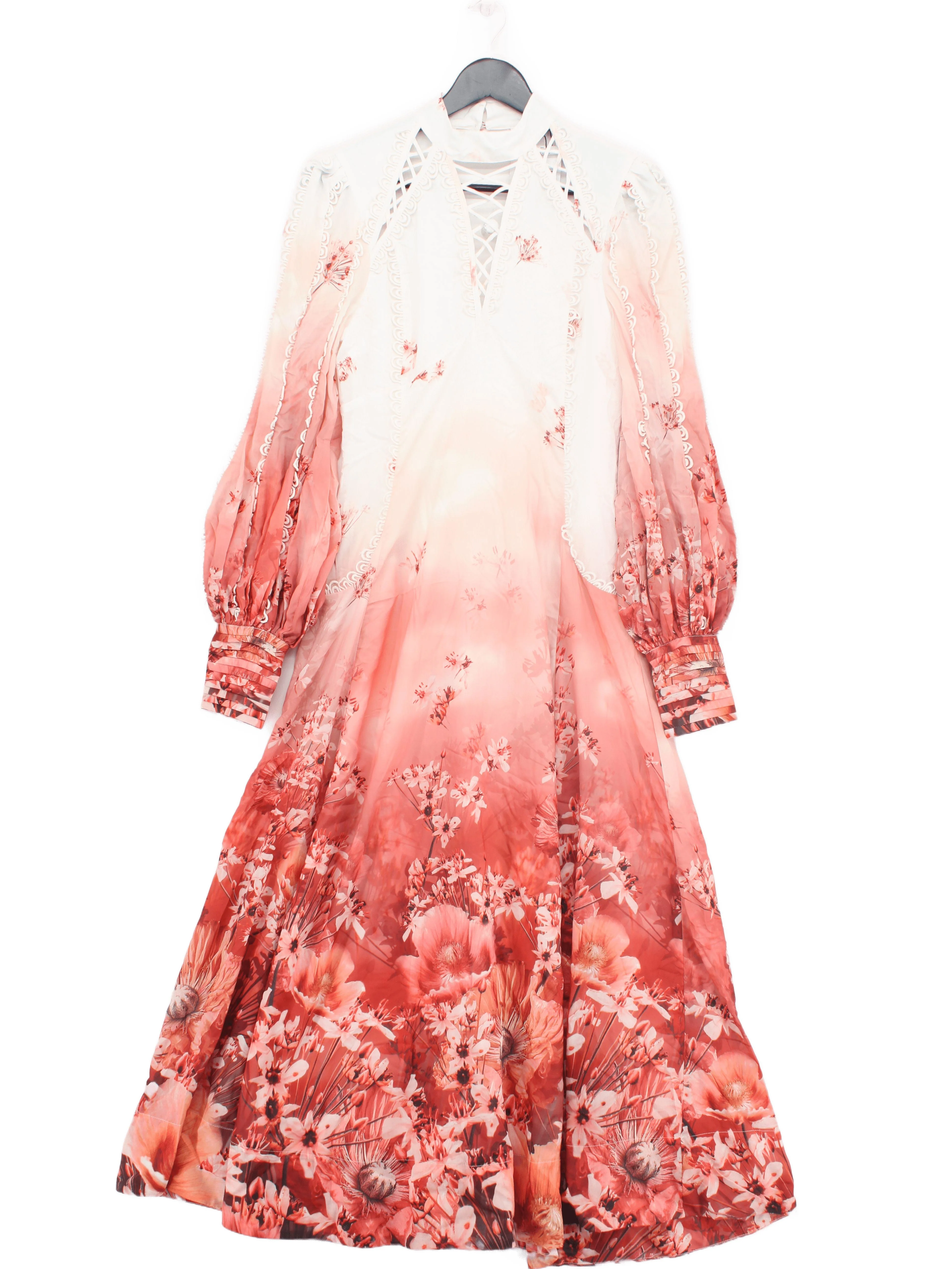 Karen Millen Maxi Dress UK8 in Pink RRP £229