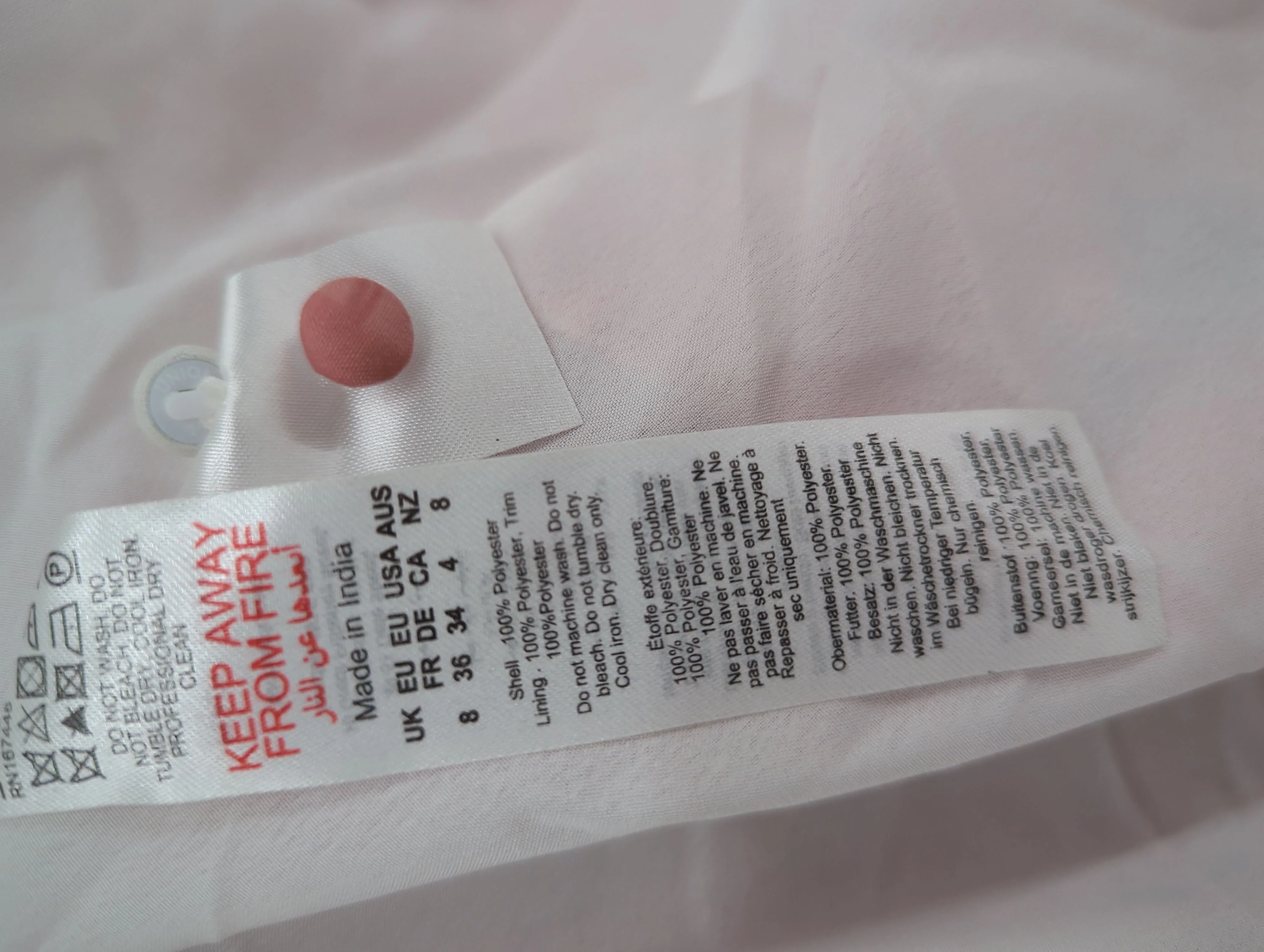 Karen Millen Maxi Dress UK8 in Pink RRP £229 - Image 6