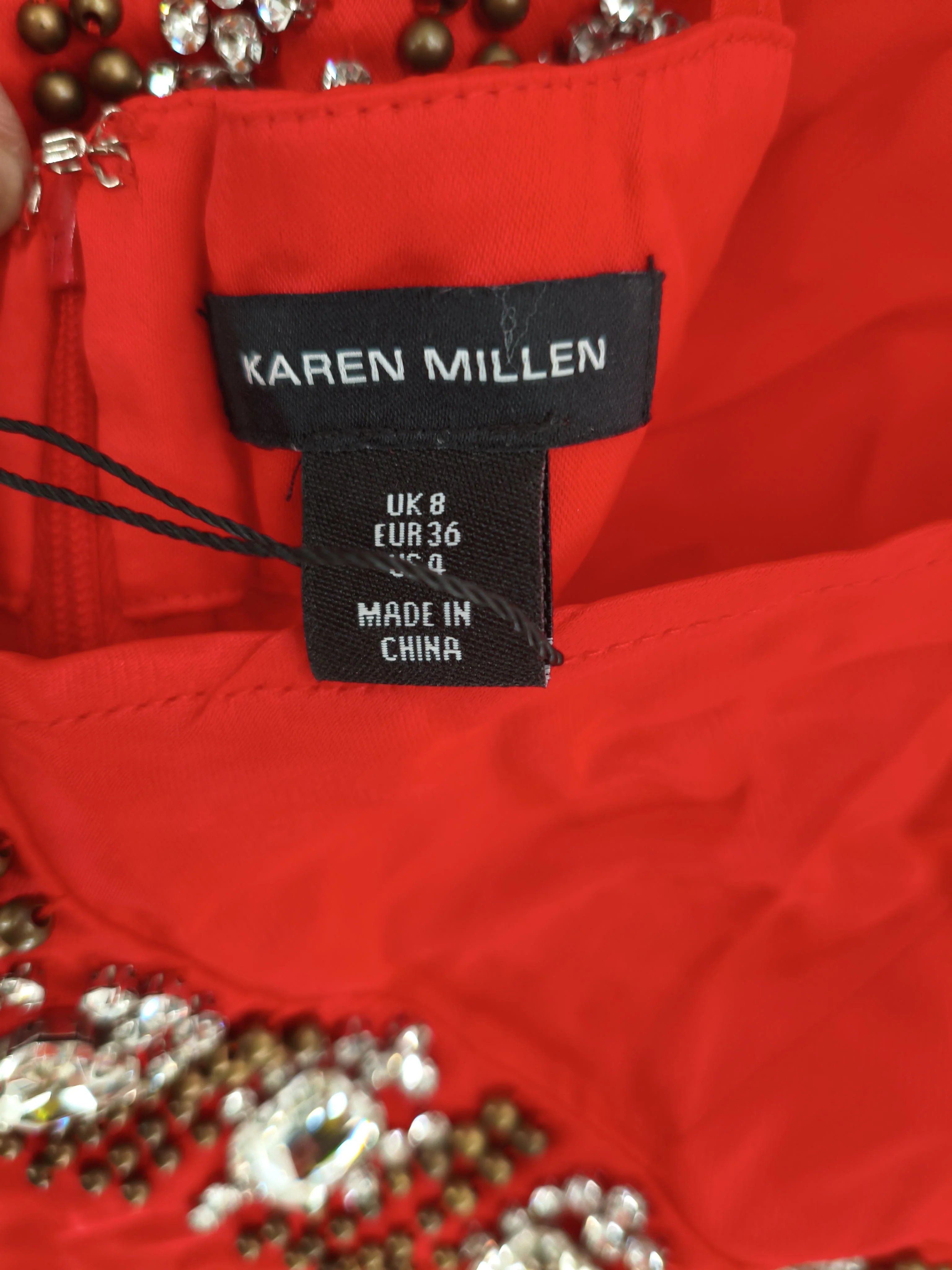 Karen Millen Maxi Dress UK8 in Red RRP £189 - Image 5