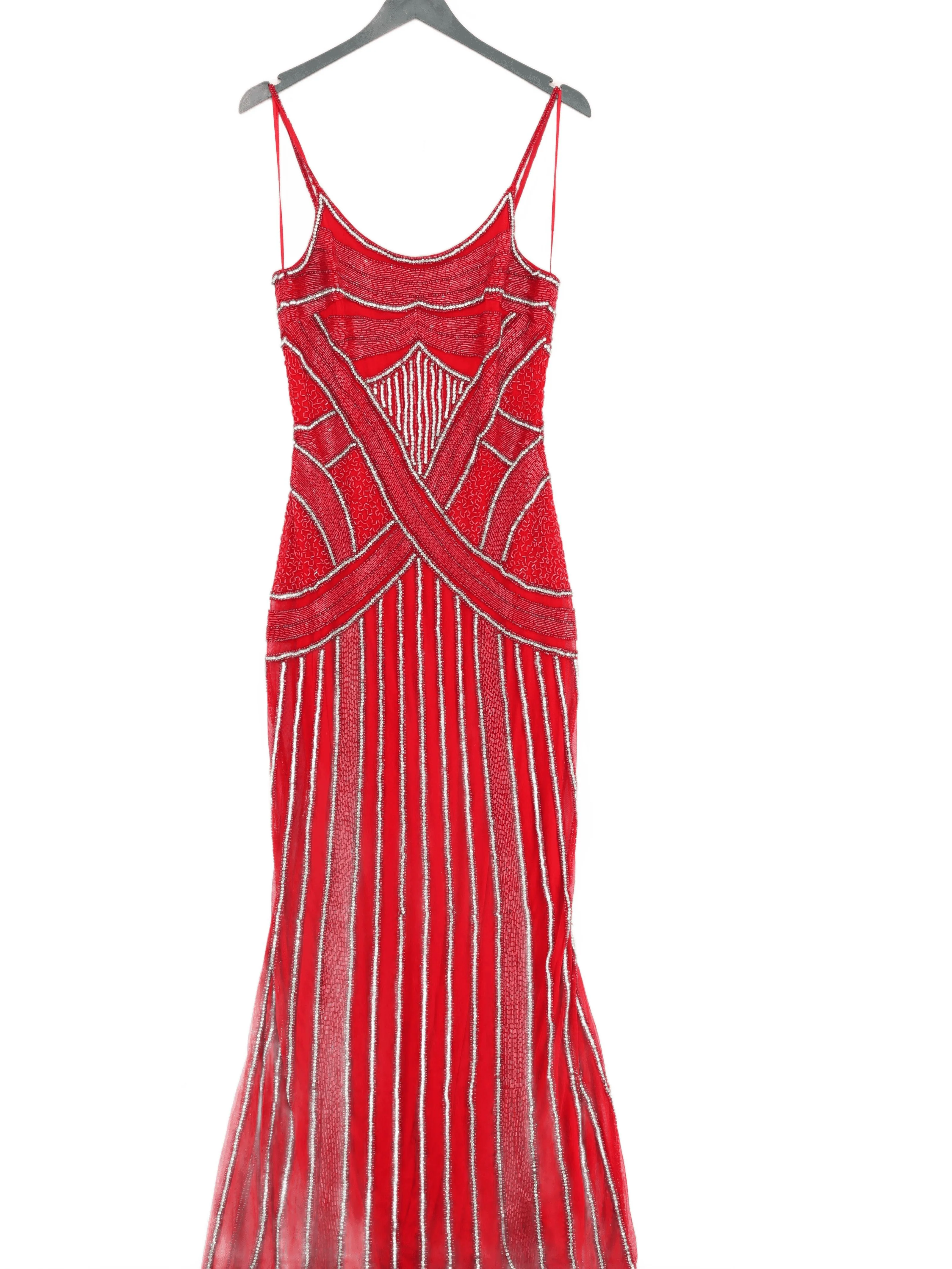 Karen Millen Maxi Dress UK8 in Red RRP £479
