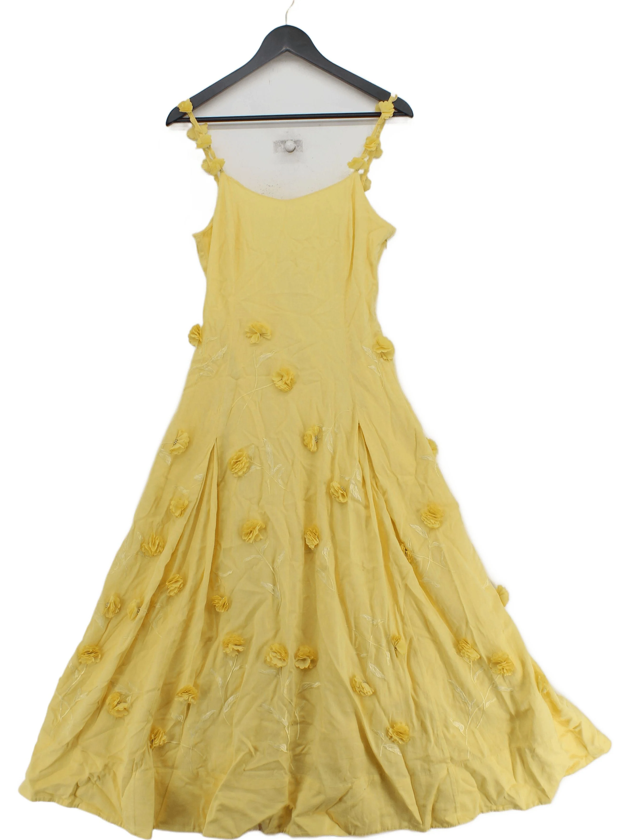 Karen Millen Maxi Dress UK8 in Yellow RRP £329