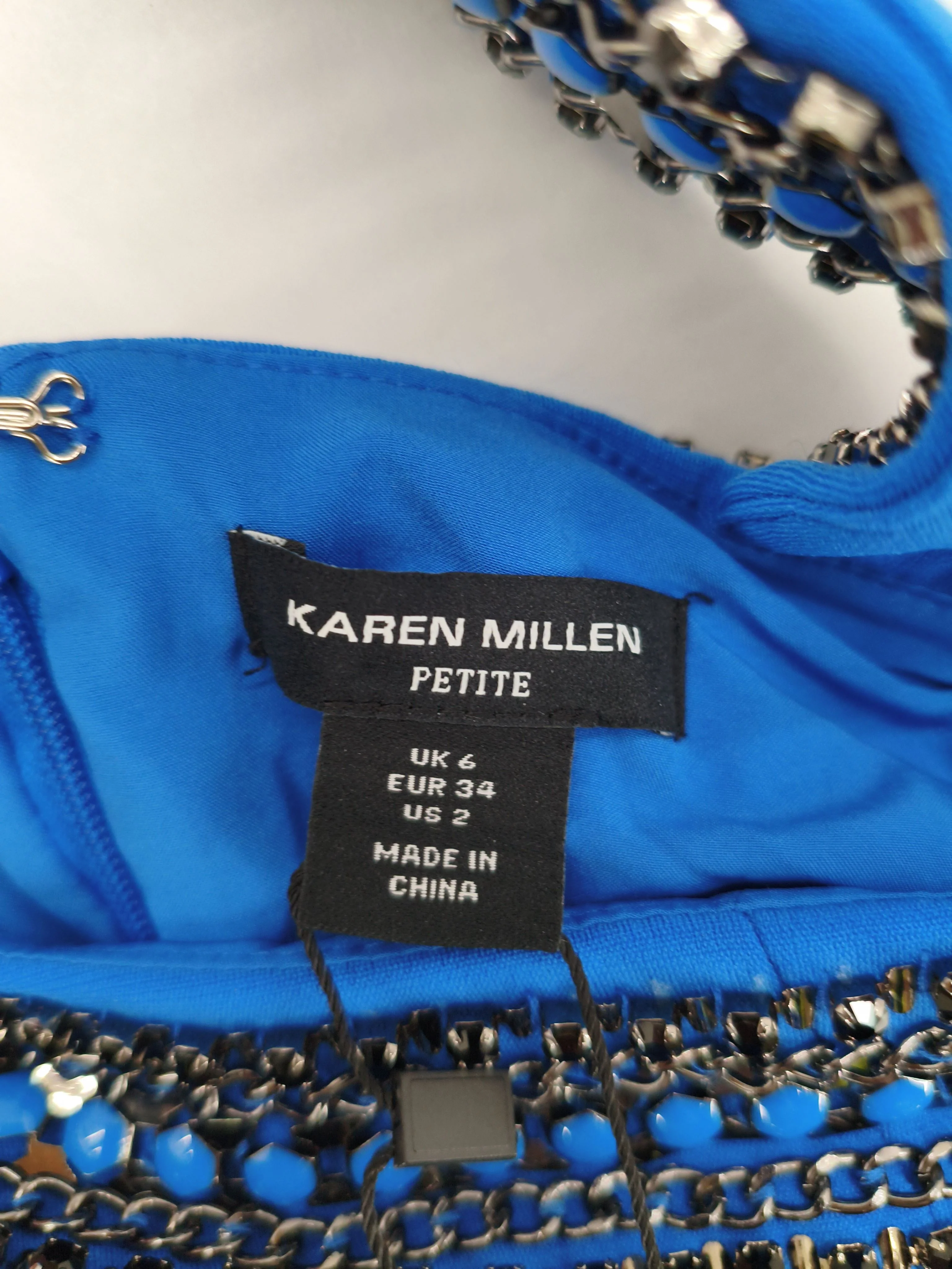 Karen Millen Mini Dress in Blue RRP £189 - Image 6