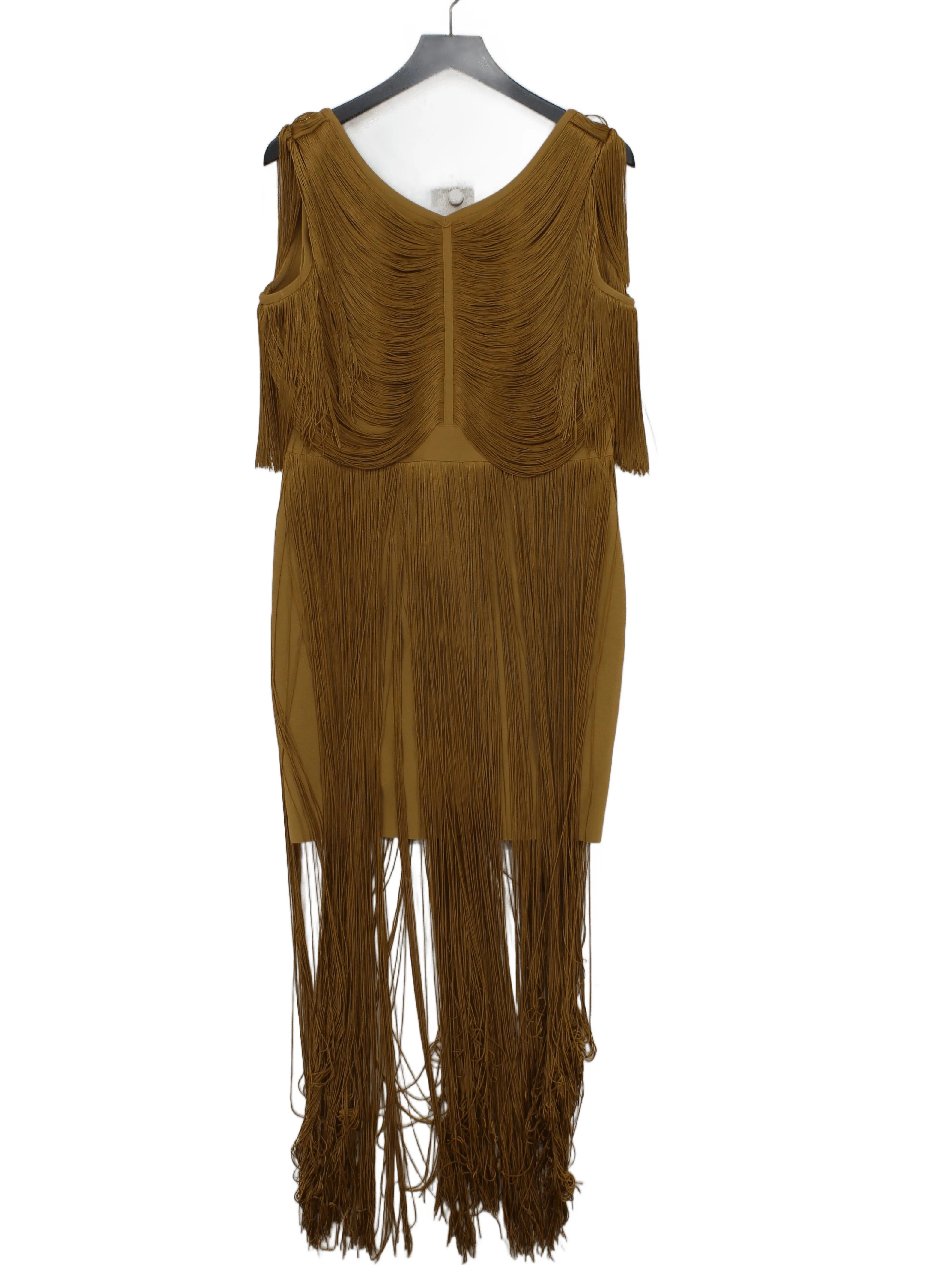 Karen Millen Mini Dress L in Tan RRP £159