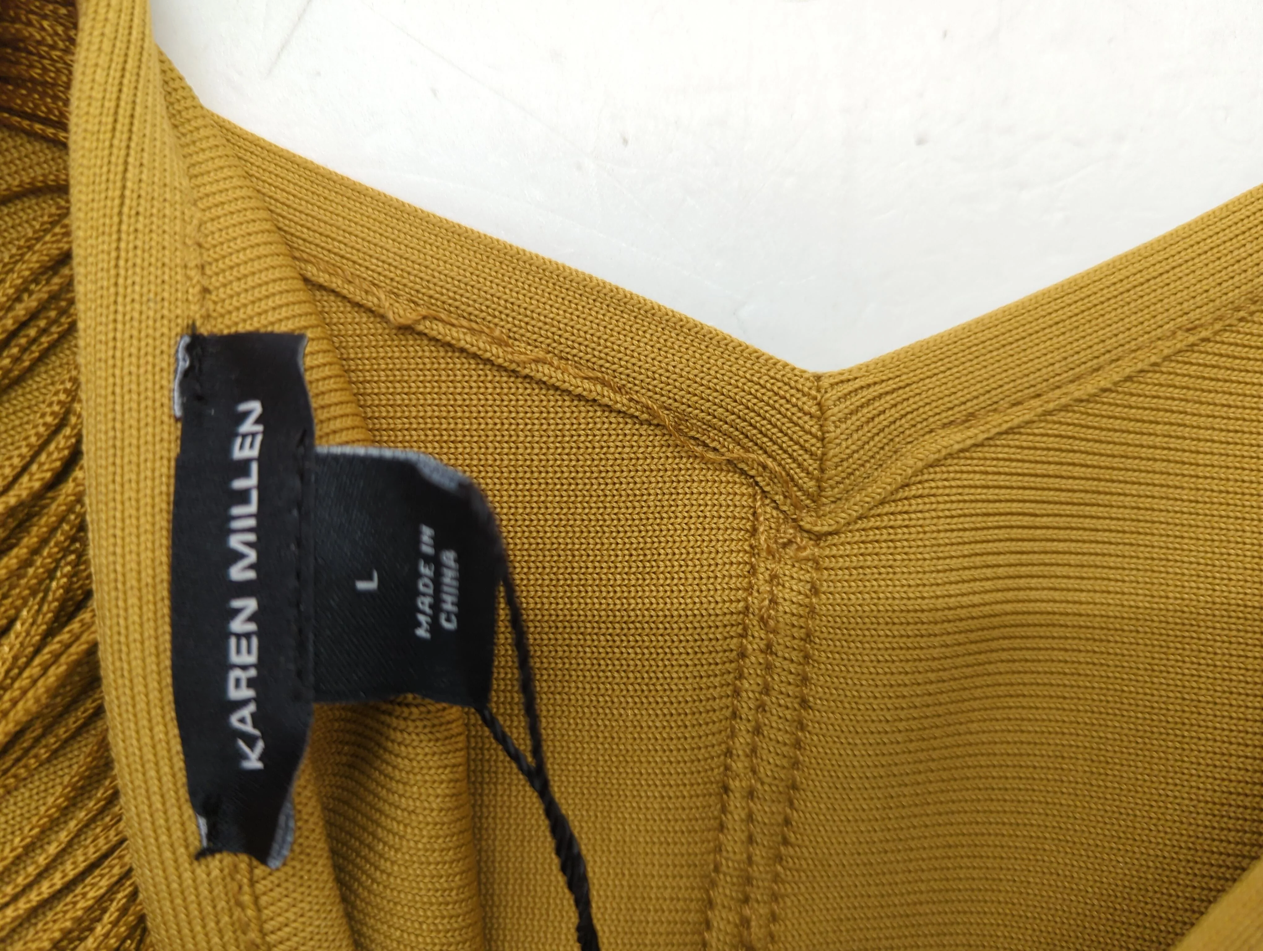 Karen Millen Mini Dress L in Tan RRP £159 - Image 6