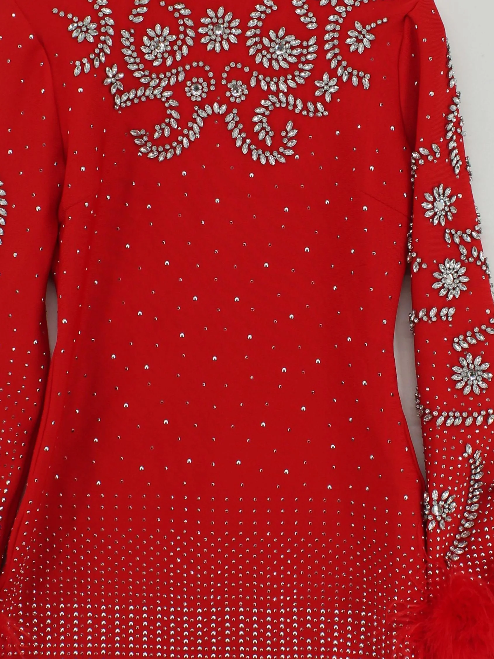 Karen Millen Mini Dress M in Red RRP £189 - Image 3