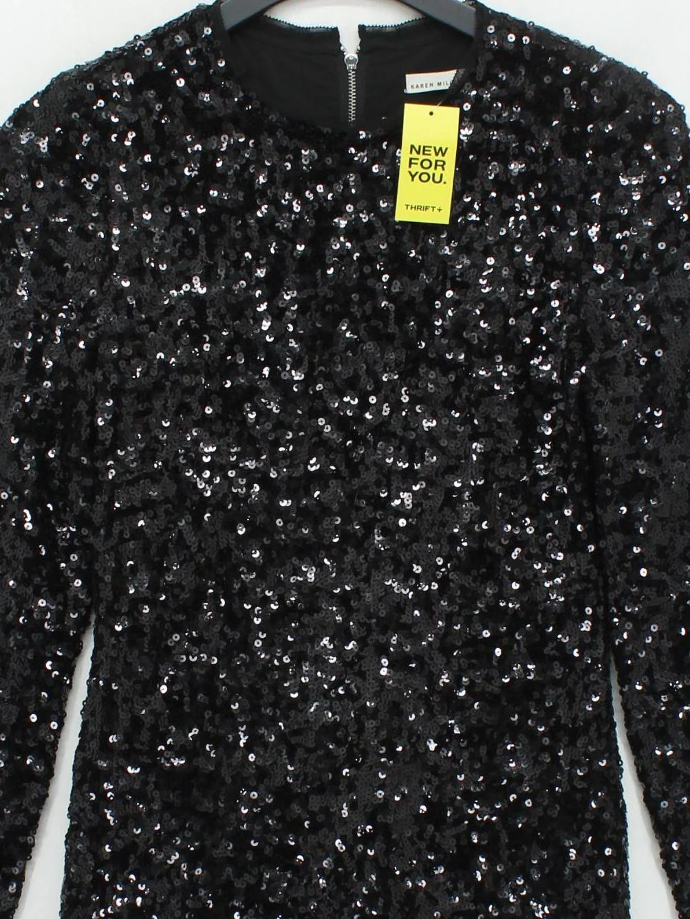 Karen Millen Mini Dress UK10 in Black - Image 3