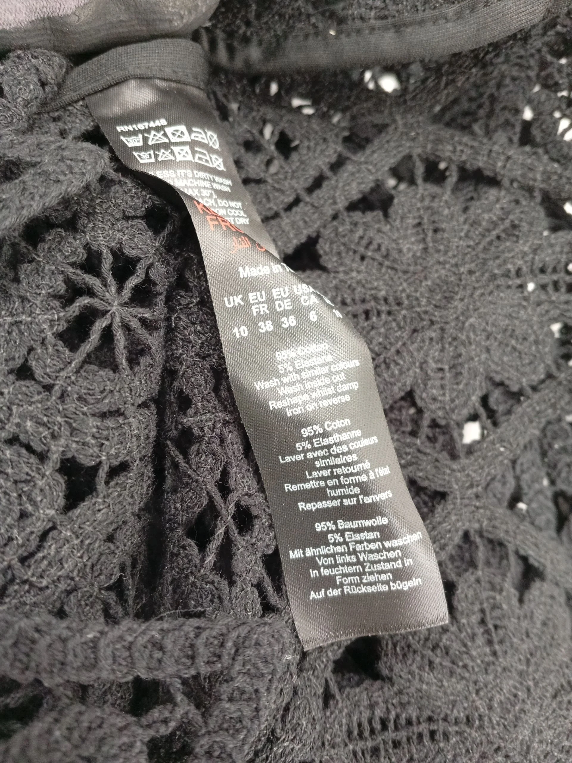 Karen Millen Mini Dress UK10 in Black RRP £119 - Image 6
