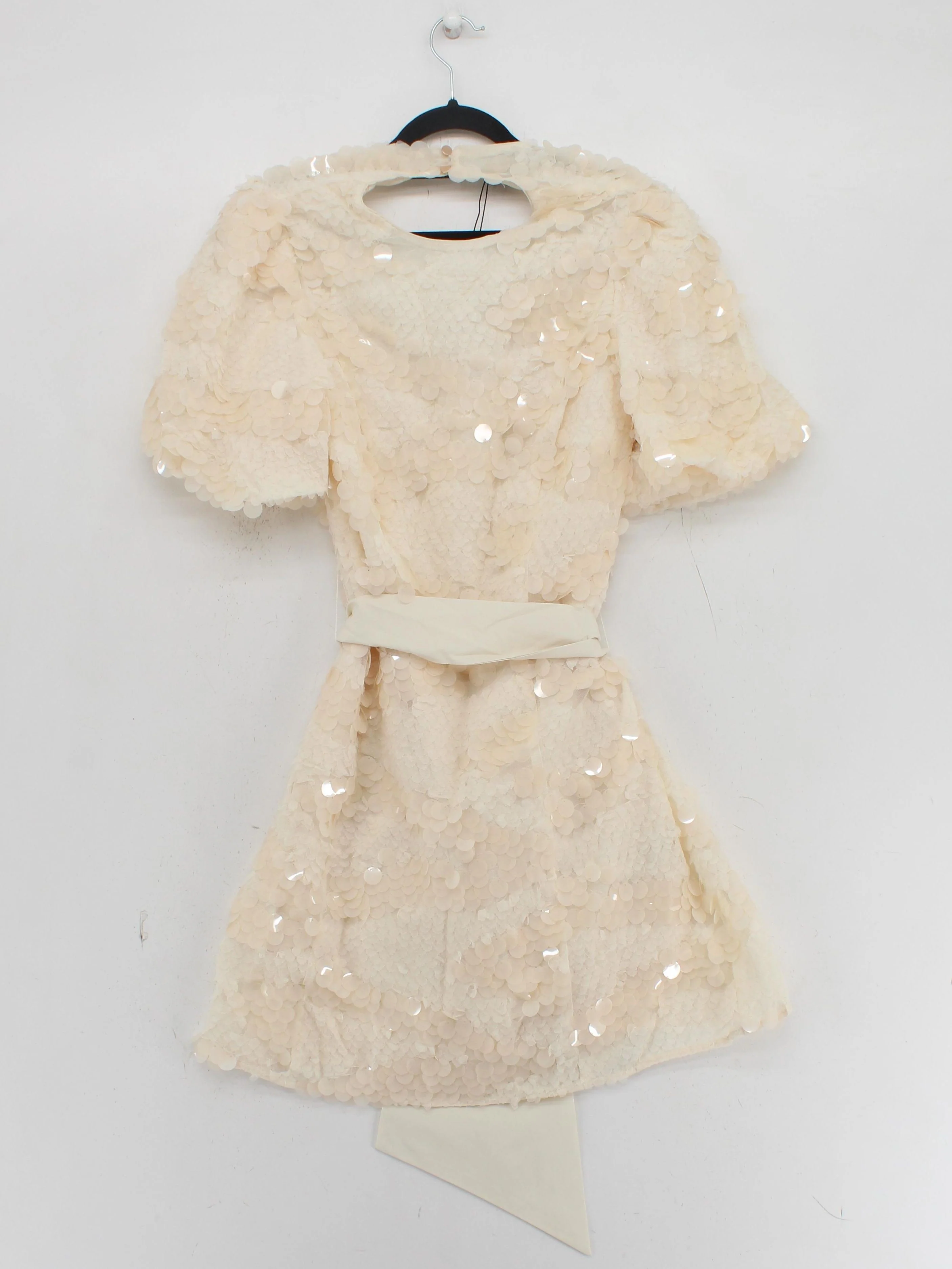 Karen Millen Mini Dress UK10 in Cream RRP £149 - Image 2