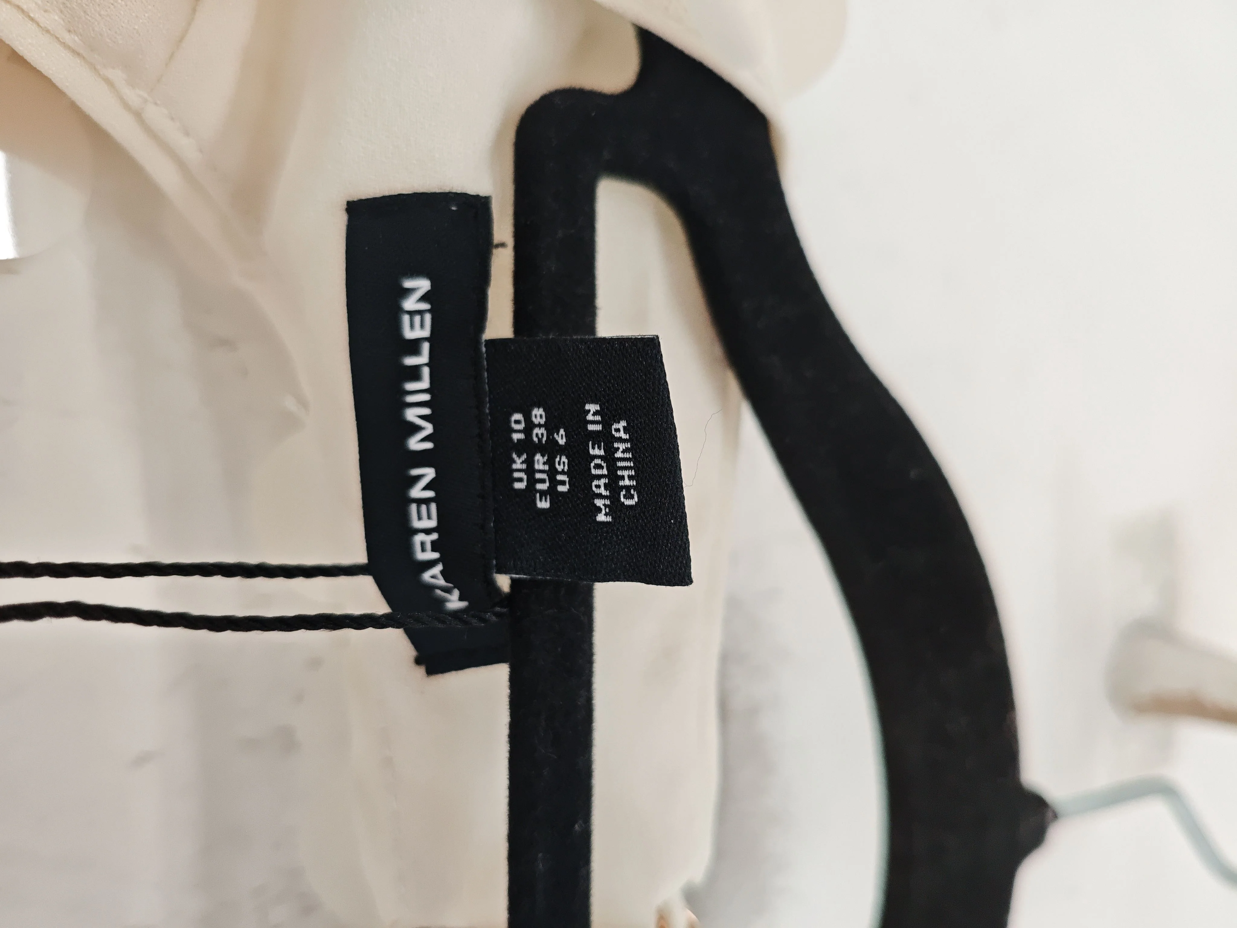 Karen Millen Mini Dress UK10 in Cream RRP £149 - Image 6